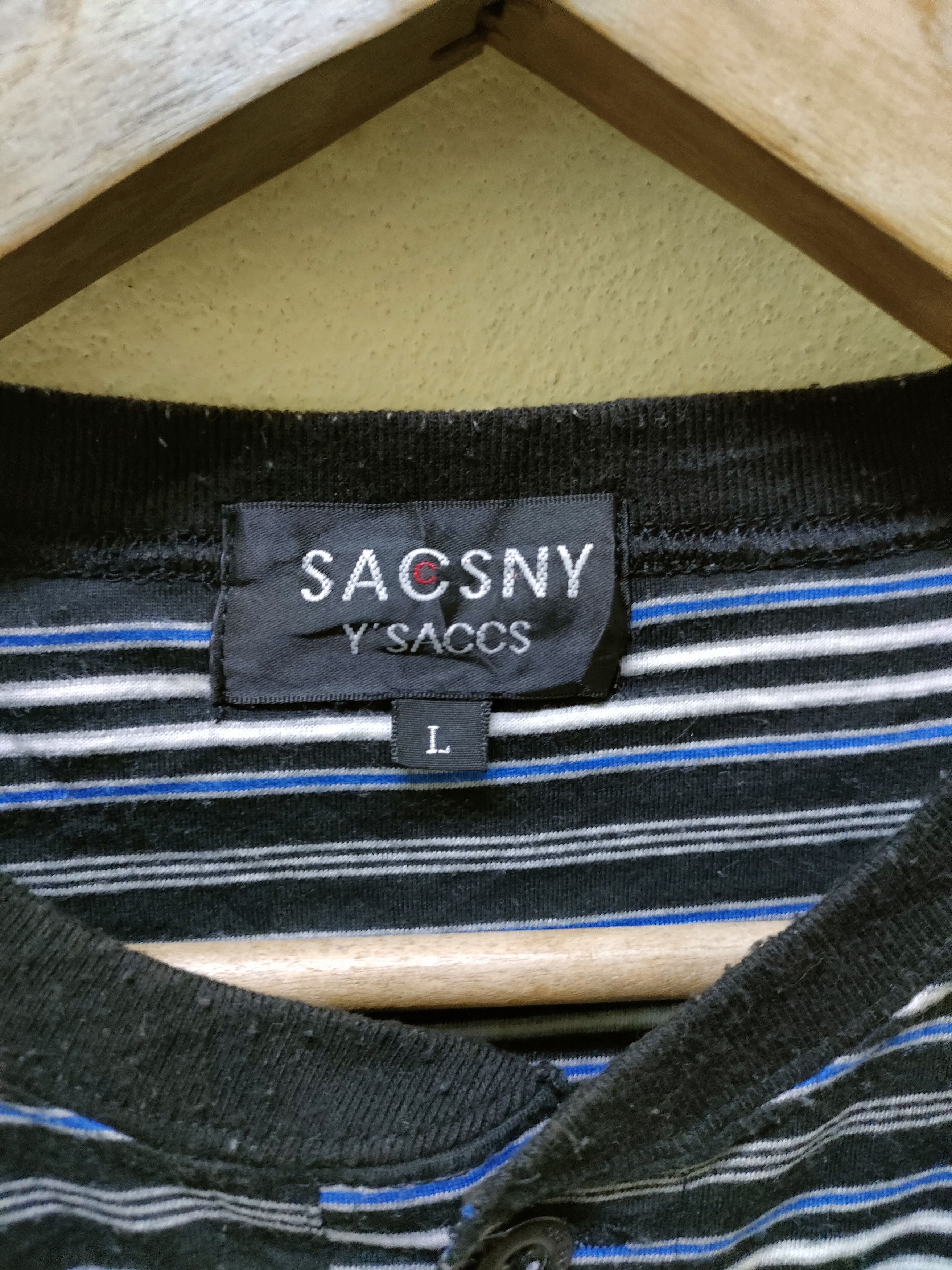 Y's for Men × Yohji Yamamoto Y'saccs Stripe Pocket T-shirt Size US L / EU 52-54 / 3 - 6 Thumbnail