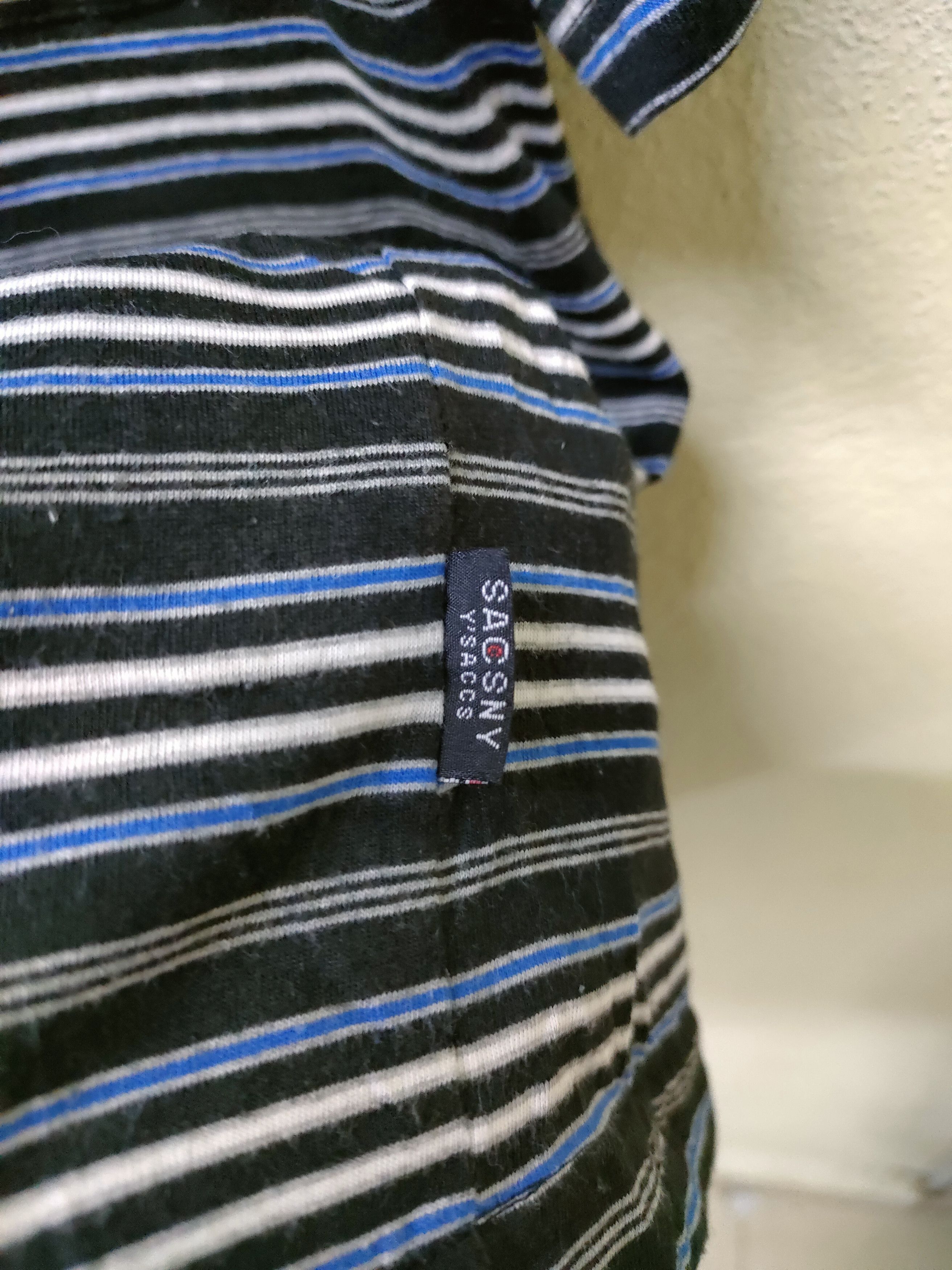 Y's for Men × Yohji Yamamoto Y'saccs Stripe Pocket T-shirt Size US L / EU 52-54 / 3 - 4 Thumbnail