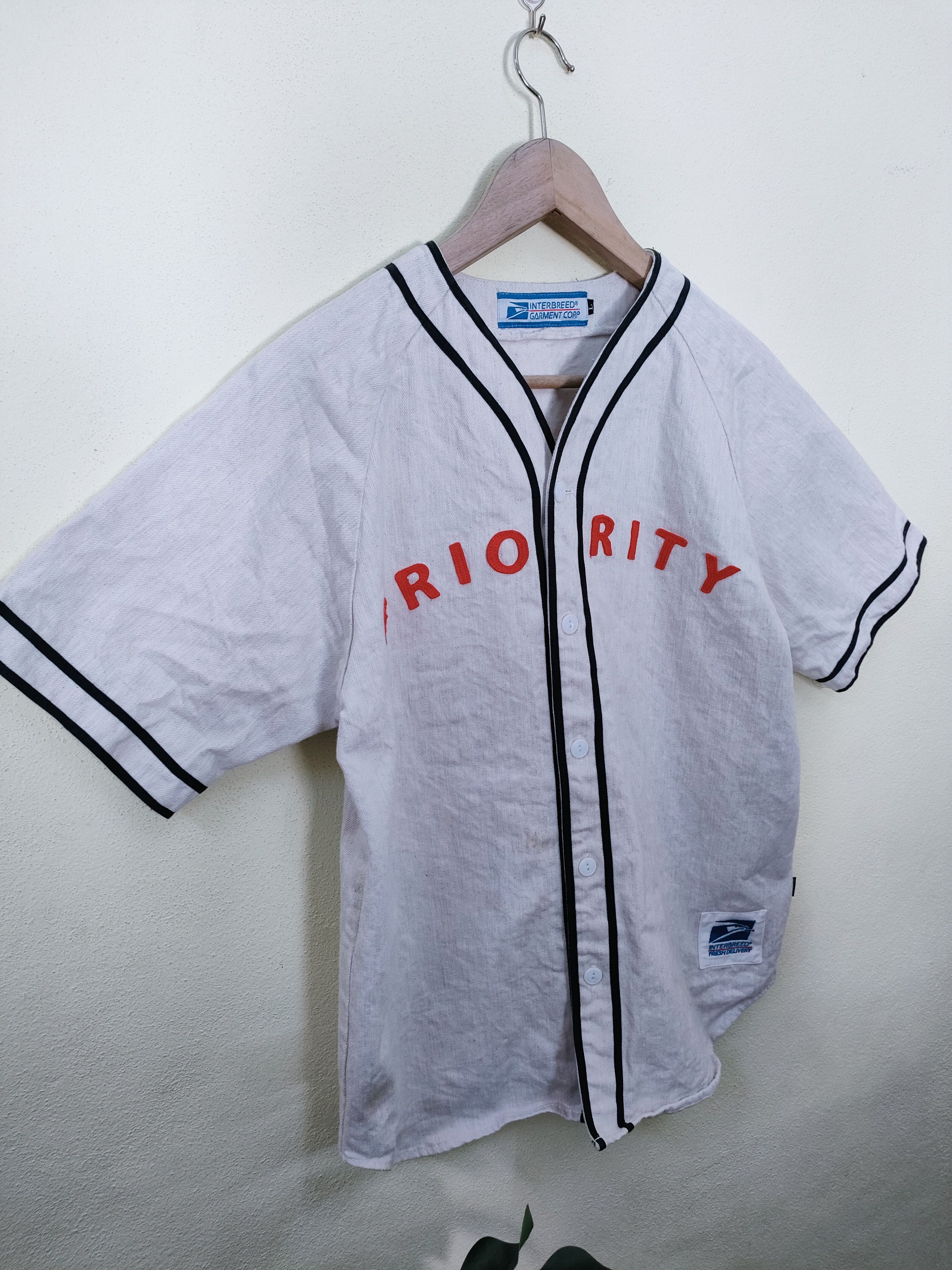 MLB × Vintage Interbreed Garment Baseball Jersey Size US L / EU 52-54 / 3 - 4 Thumbnail