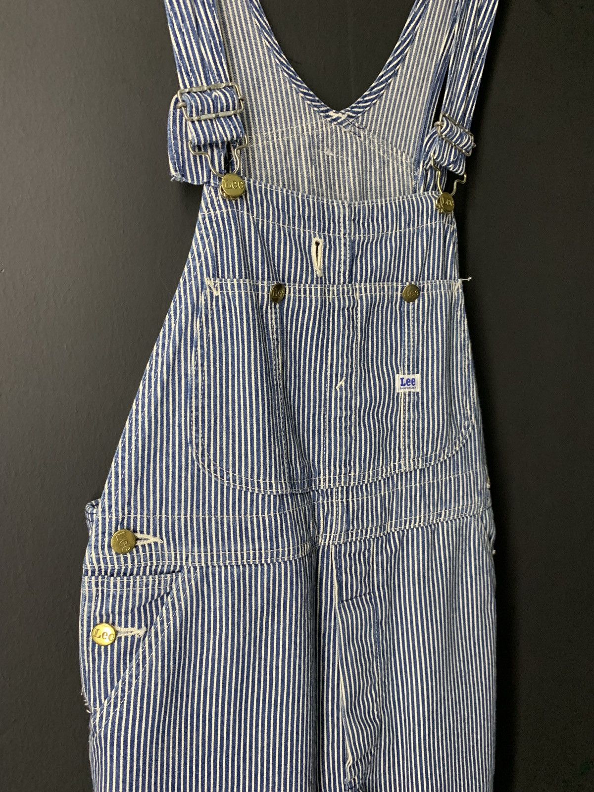 Lee × Vintage RARE ‼️ Lee Sanforized Overall Jumpsuits Denim Pants Size US 36 / EU 52 - 3 Thumbnail