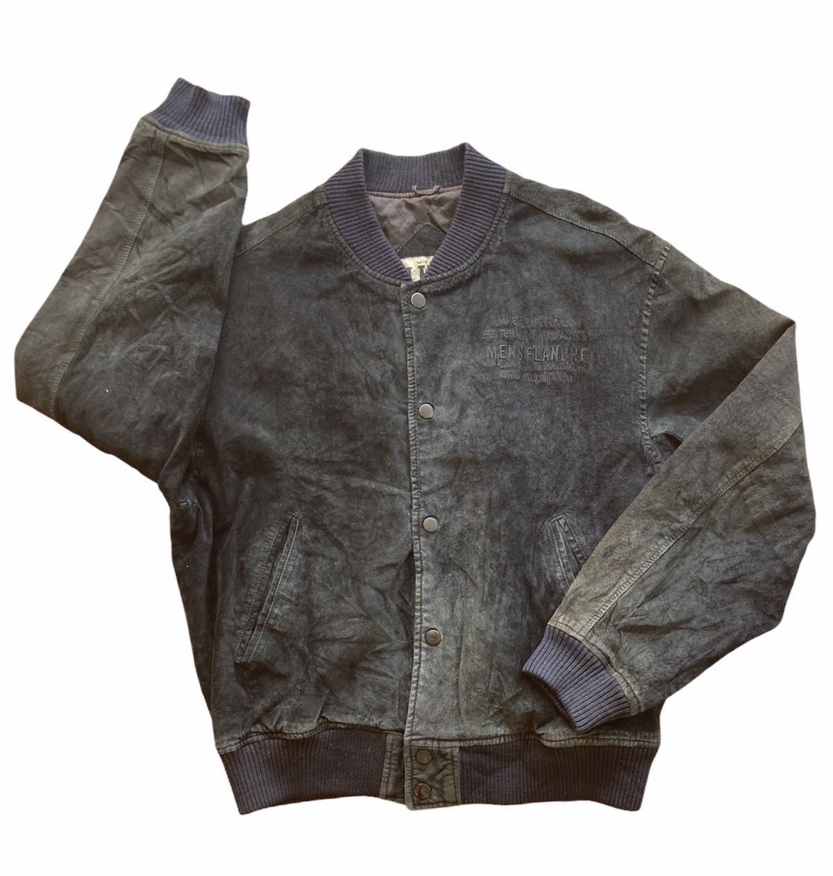 Japanese Brand × Vintage Vintage Flandre Leather Bomber Jacket Size US L / EU 52-54 / 3 - 1 Thumbnail