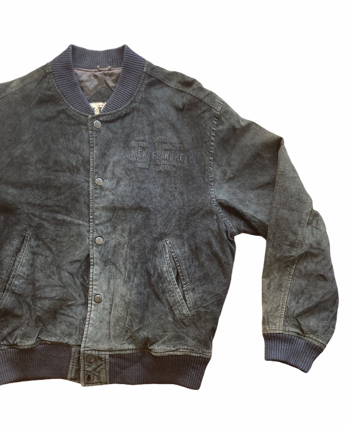 Japanese Brand × Vintage Vintage Flandre Leather Bomber Jacket Size US L / EU 52-54 / 3 - 2 Thumbnail