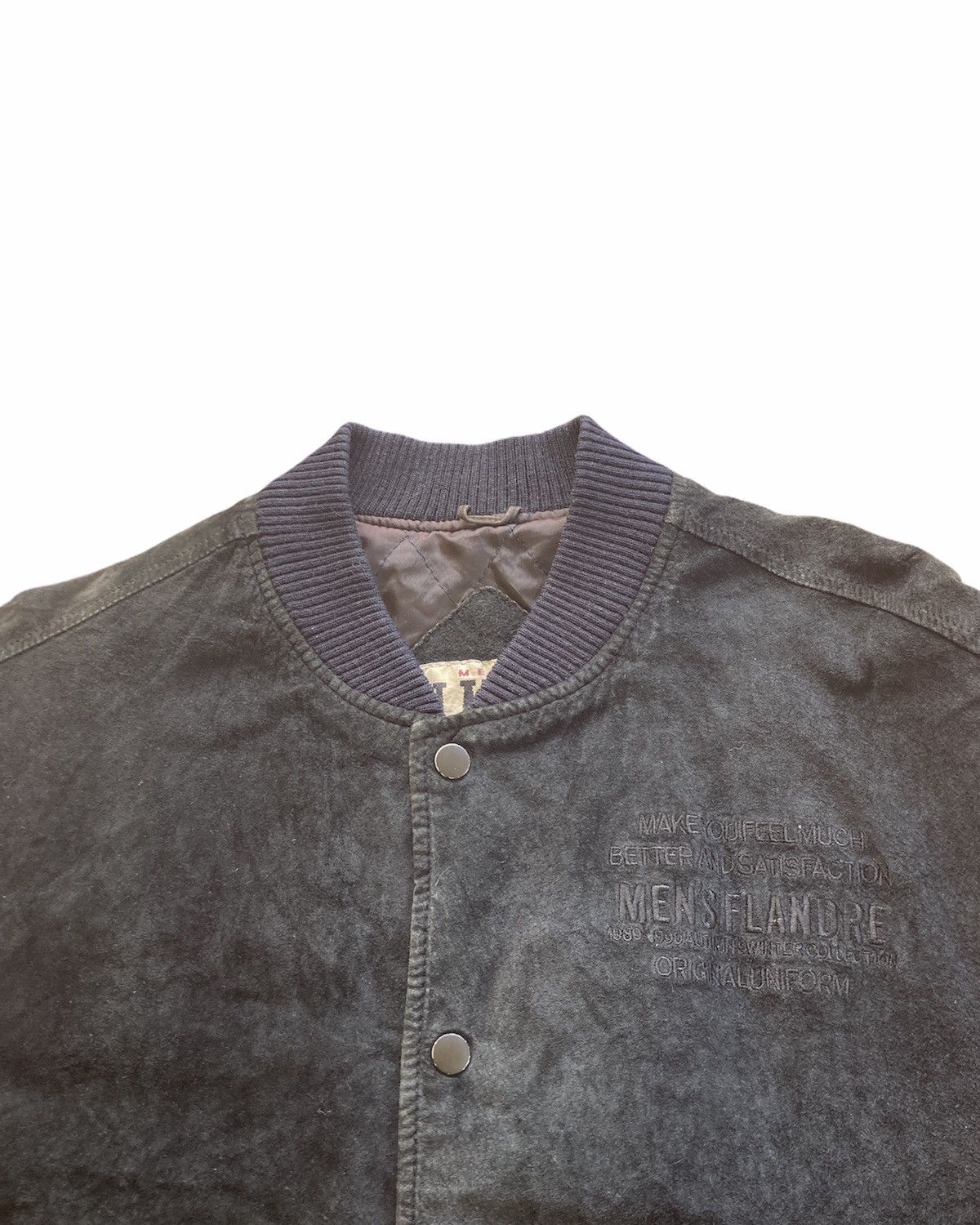 Japanese Brand × Vintage Vintage Flandre Leather Bomber Jacket Size US L / EU 52-54 / 3 - 3 Thumbnail
