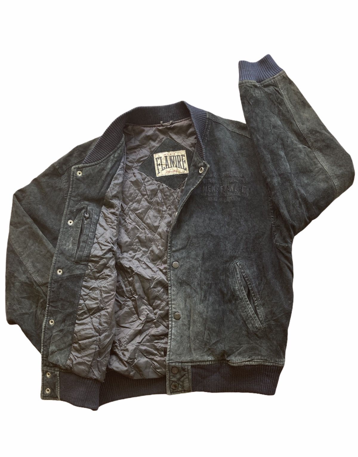 Japanese Brand × Vintage Vintage Flandre Leather Bomber Jacket Size US L / EU 52-54 / 3 - 4 Thumbnail