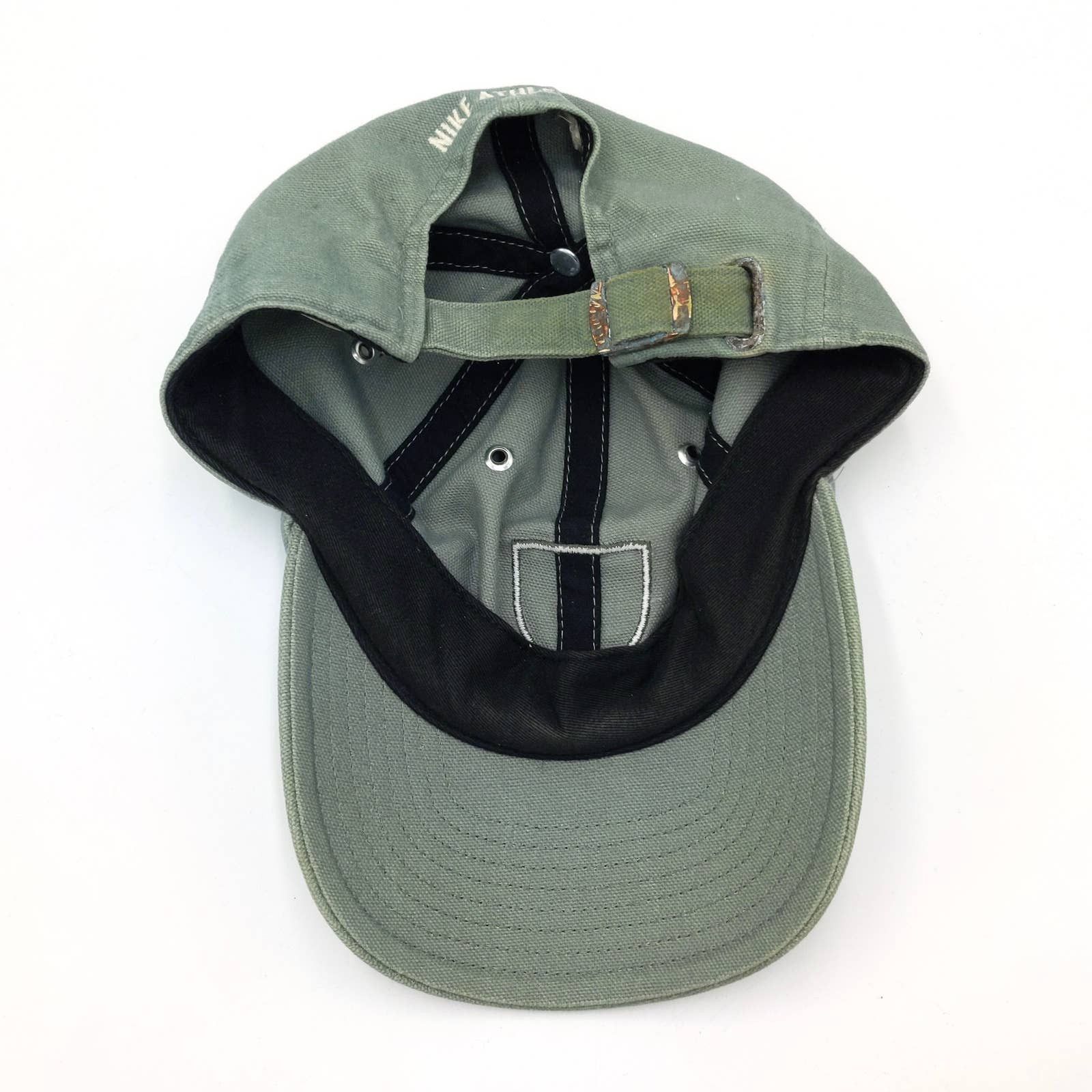 Nike Vintage NIKE Crest Patch Logo Canvas Hat Athletic Golf Cap Size ONE SIZE - 8 Thumbnail