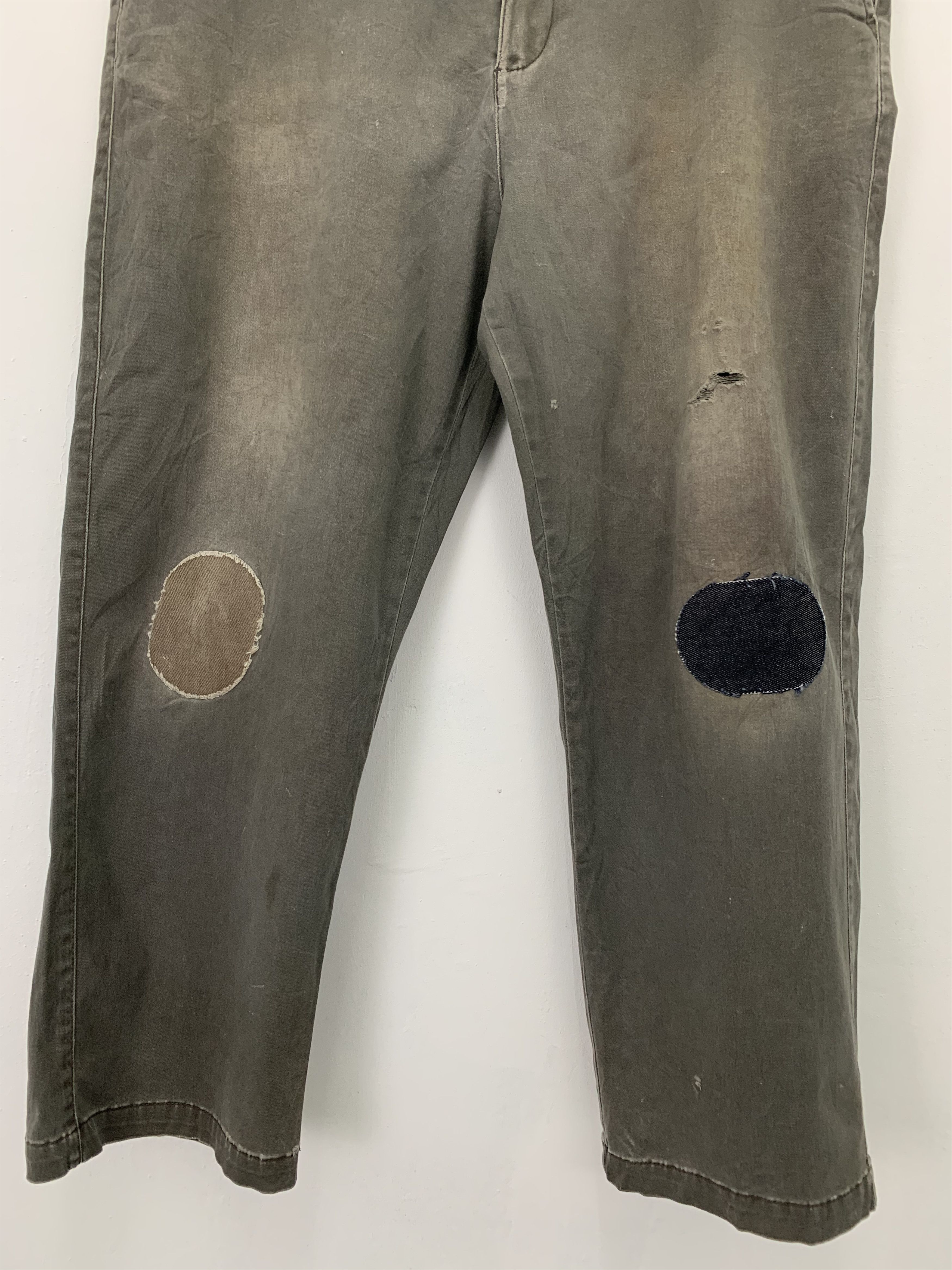 Japanese Brand Casual Pants Patches Knee Vintage Japanese Branded #185 Size US 35 - 4 Thumbnail