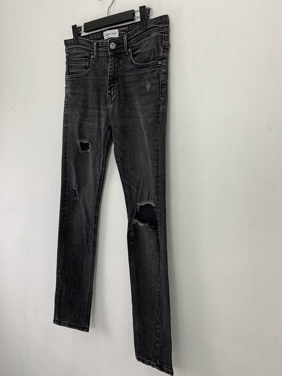 Bershka Bershka Denim Distressed Vintage streetwear #227 Size US 28 / EU 44 - 12 Thumbnail