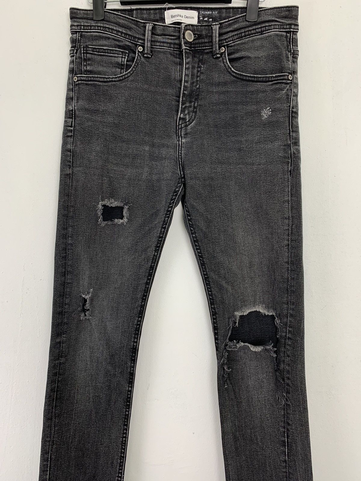 Bershka Bershka Denim Distressed Vintage streetwear #227 Size US 28 / EU 44 - 2 Thumbnail