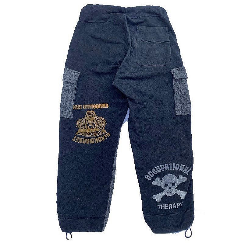 image of Jun Takahashi x Undercover Aw03 Paper Doll Hybrid Cargo Pants in Navy, Men's (Size 33)