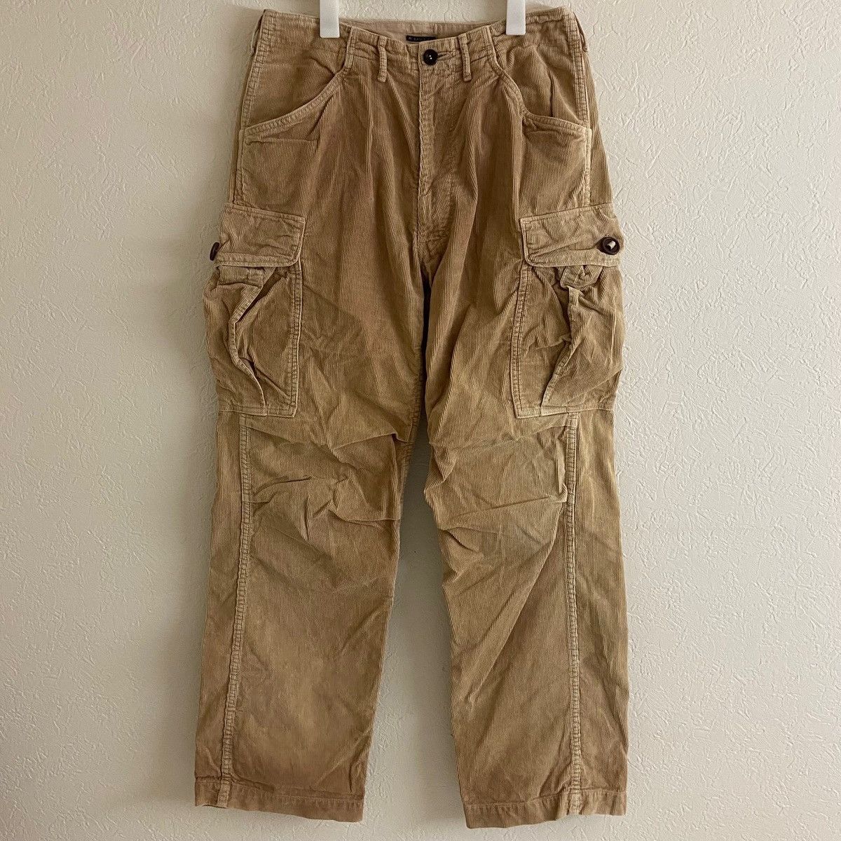image of Kapital Dyeing Vintage Weathering Corduroy Cargo Pants, Men's (Size 29)