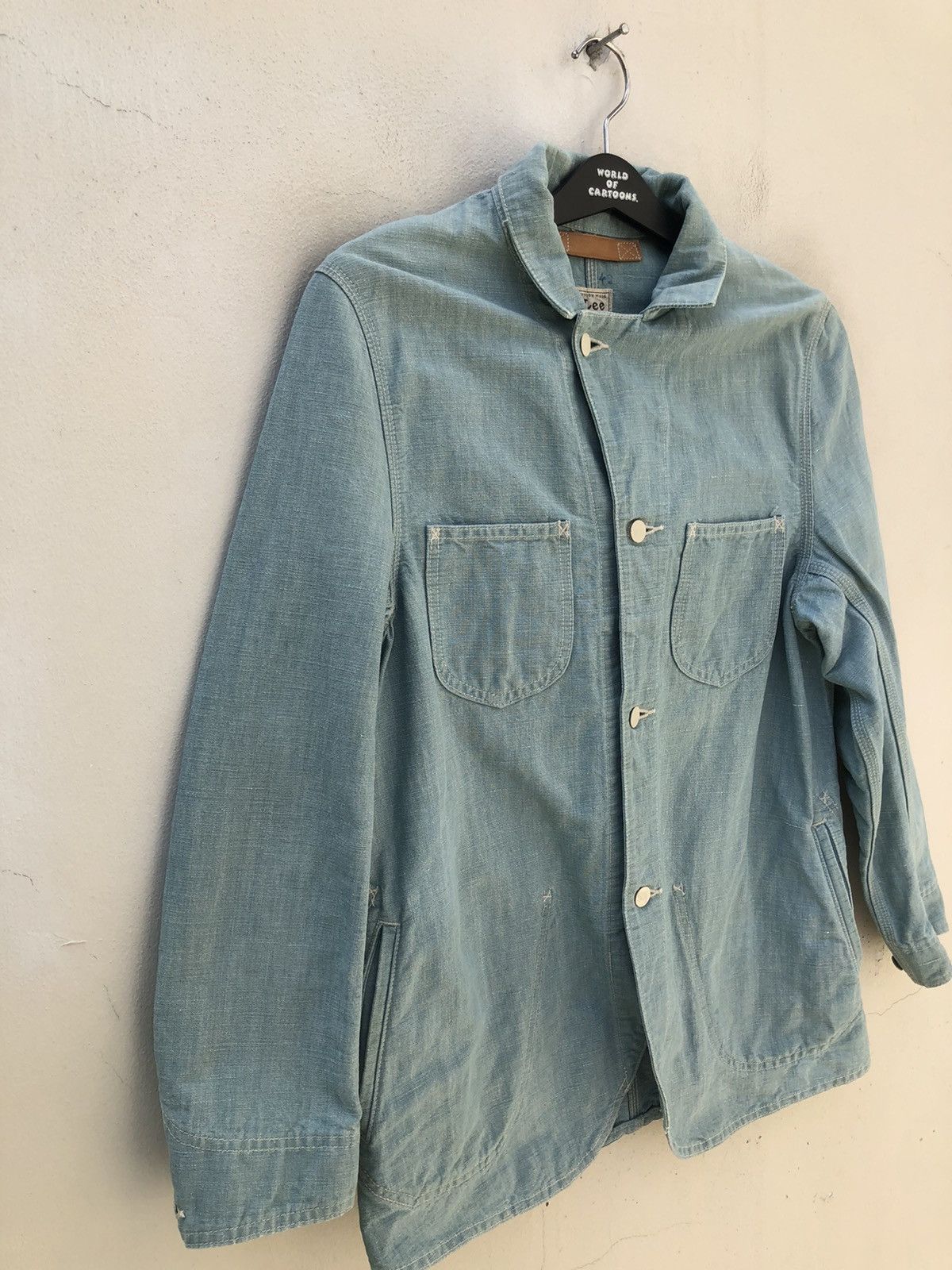 Issey Miyake Issey Miyake X Lee Union Made Sanforized Denim Chore Jacket Size US S / EU 44-46 / 1 - 13 Thumbnail