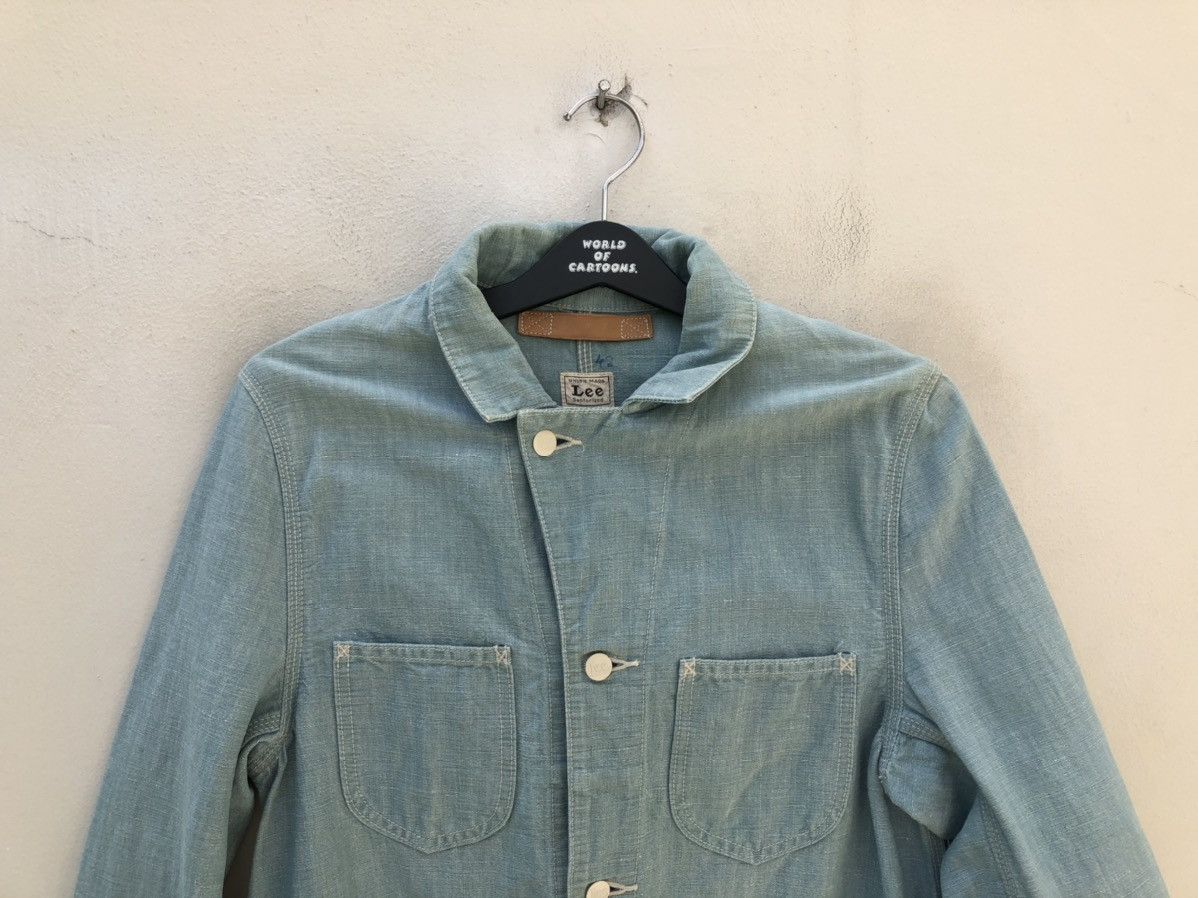 Issey Miyake Issey Miyake X Lee Union Made Sanforized Denim Chore Jacket Size US S / EU 44-46 / 1 - 7 Thumbnail