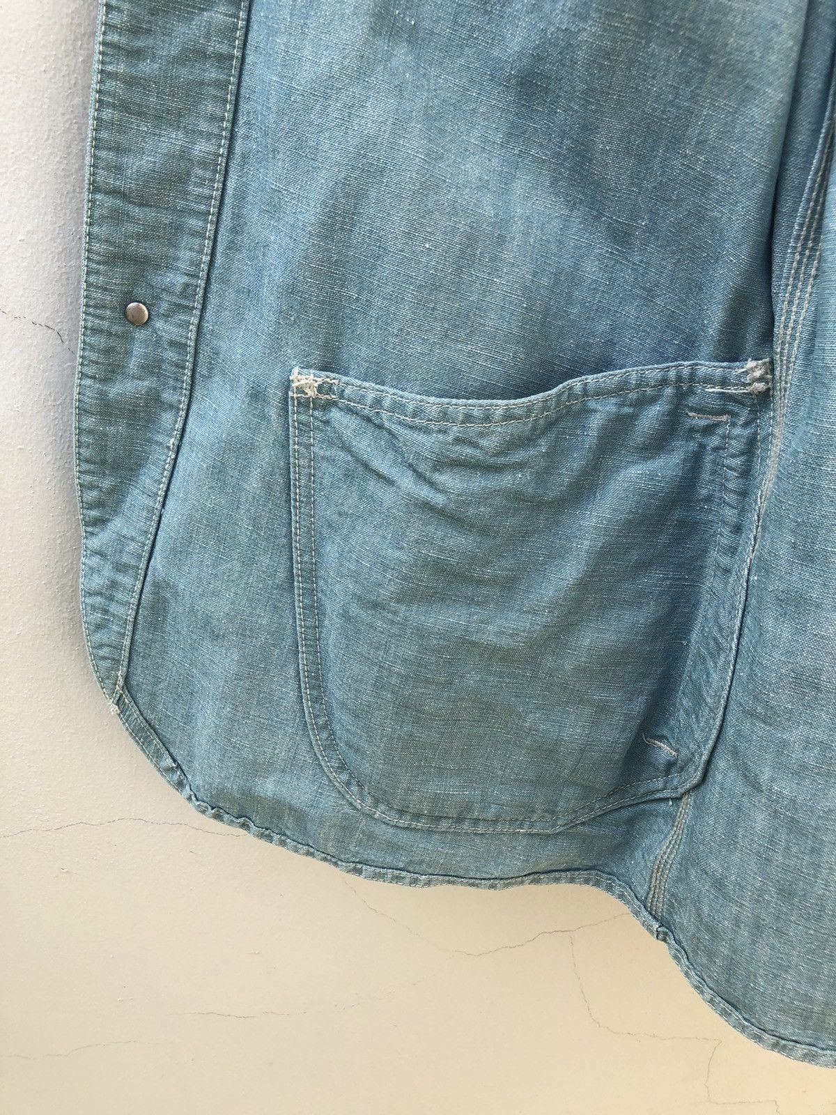 Issey Miyake Issey Miyake X Lee Union Made Sanforized Denim Chore Jacket Size US S / EU 44-46 / 1 - 21 Thumbnail