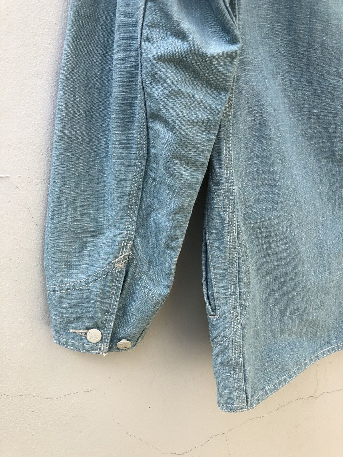 Issey Miyake Issey Miyake X Lee Union Made Sanforized Denim Chore Jacket Size US S / EU 44-46 / 1 - 15 Thumbnail