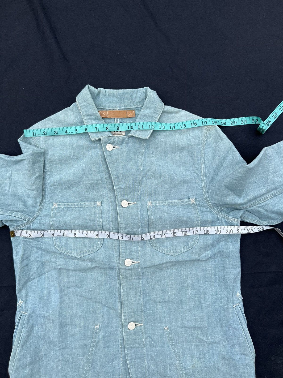 Issey Miyake Issey Miyake X Lee Union Made Sanforized Denim Chore Jacket Size US S / EU 44-46 / 1 - 2 Thumbnail