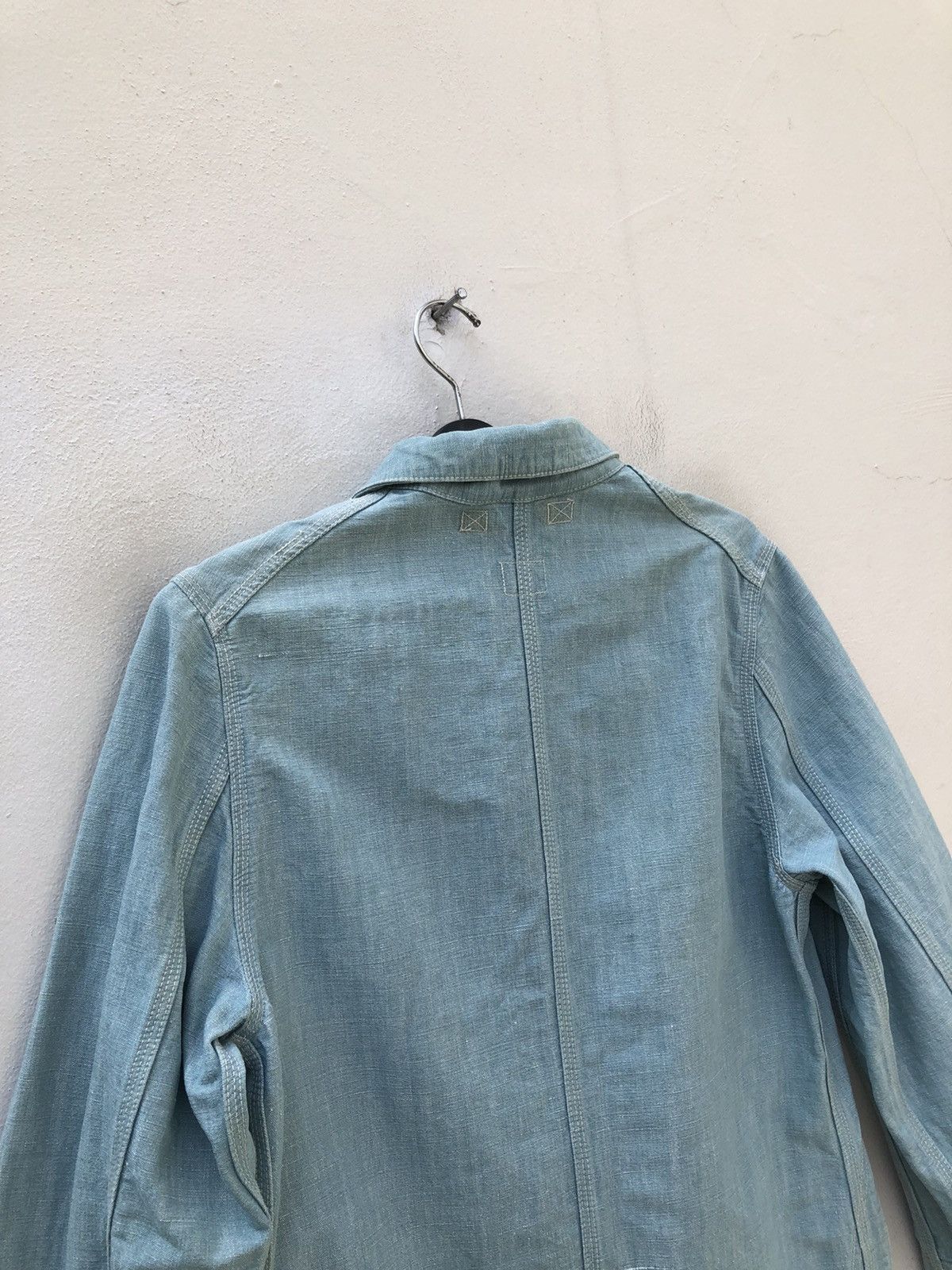 Issey Miyake Issey Miyake X Lee Union Made Sanforized Denim Chore Jacket Size US S / EU 44-46 / 1 - 16 Thumbnail