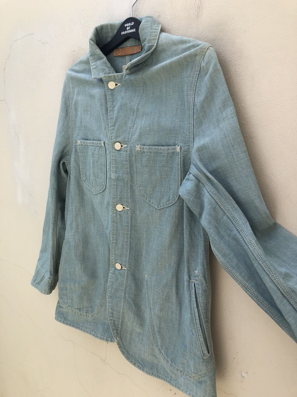Issey Miyake Issey Miyake X Lee Union Made Sanforized Denim Chore Jacket Size US S / EU 44-46 / 1 - 10 Thumbnail