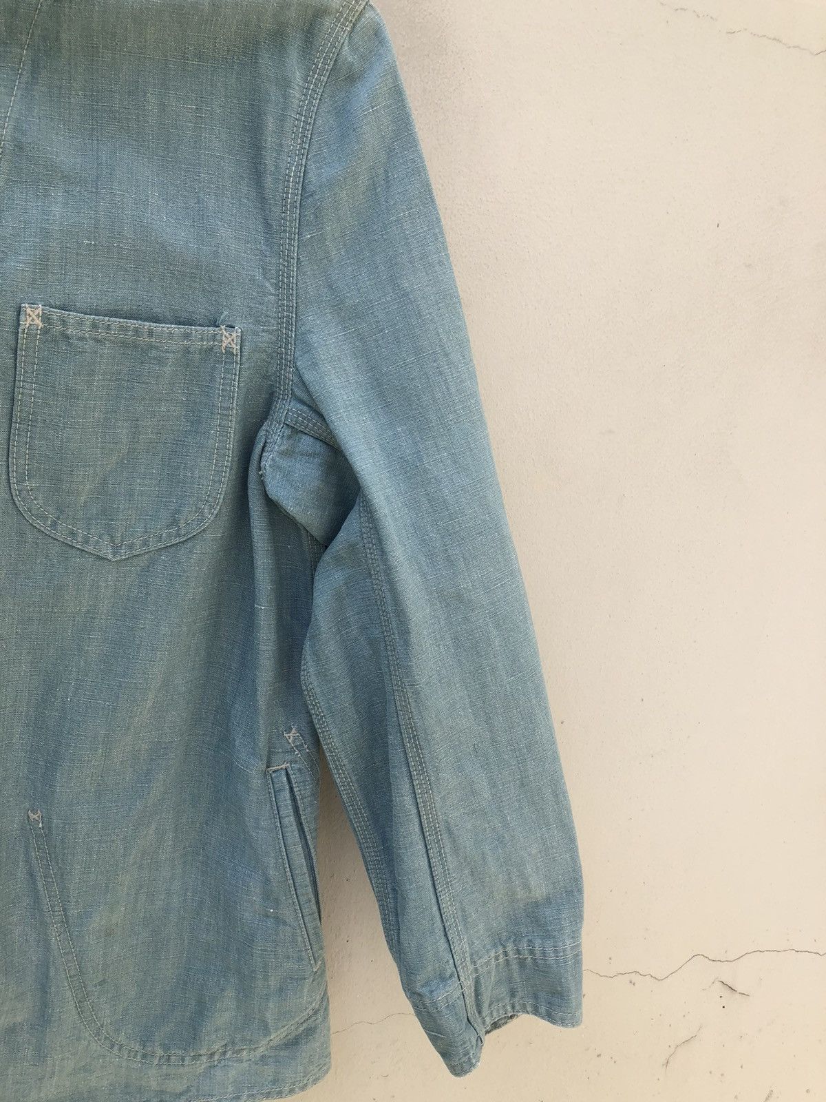 Issey Miyake Issey Miyake X Lee Union Made Sanforized Denim Chore Jacket Size US S / EU 44-46 / 1 - 8 Thumbnail