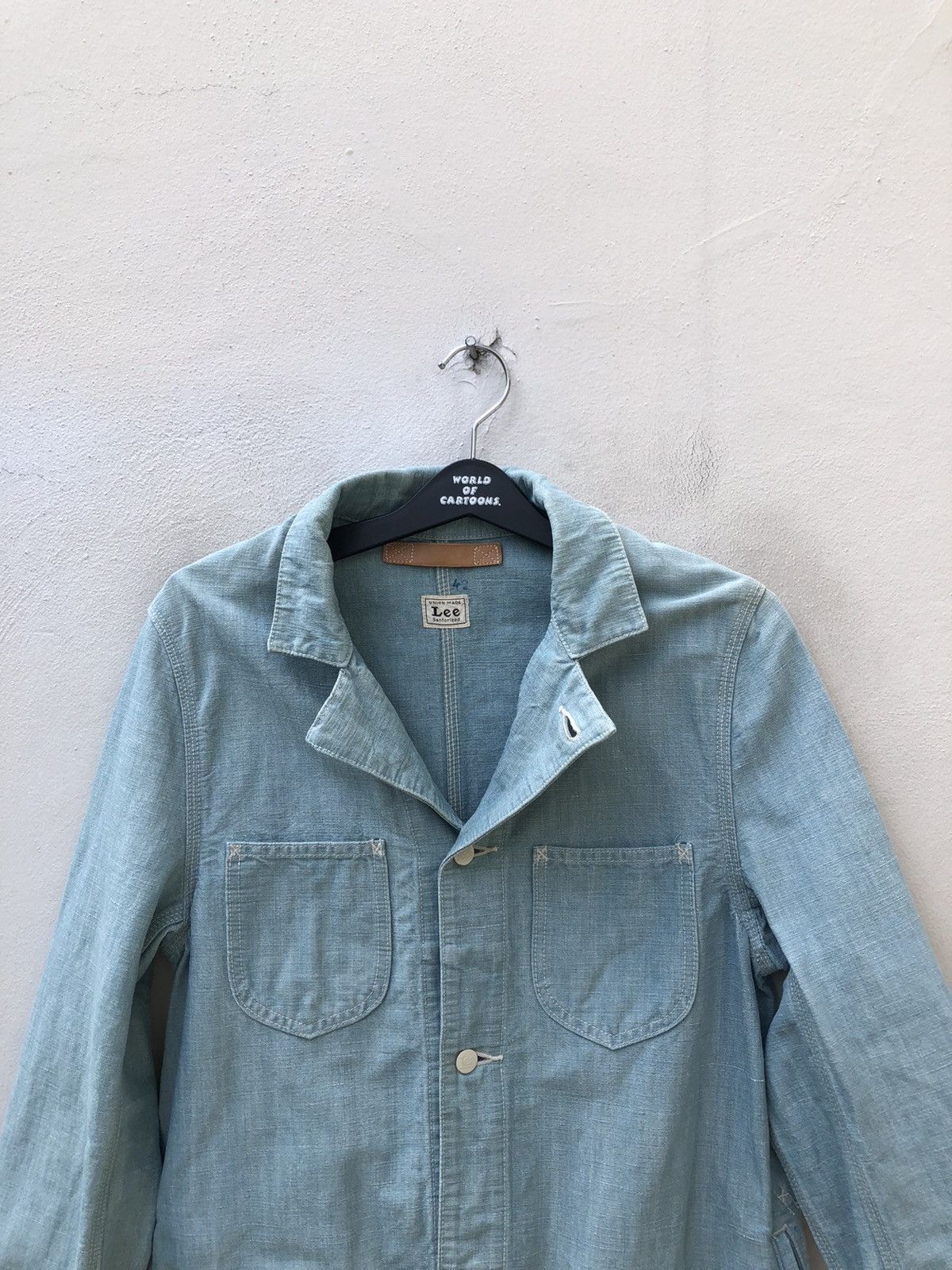 Issey Miyake Issey Miyake X Lee Union Made Sanforized Denim Chore Jacket Size US S / EU 44-46 / 1 - 19 Thumbnail