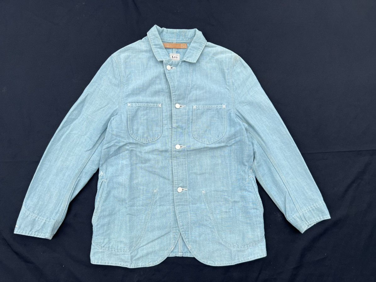 Issey Miyake Issey Miyake X Lee Union Made Sanforized Denim Chore Jacket Size US S / EU 44-46 / 1 - 1 Thumbnail