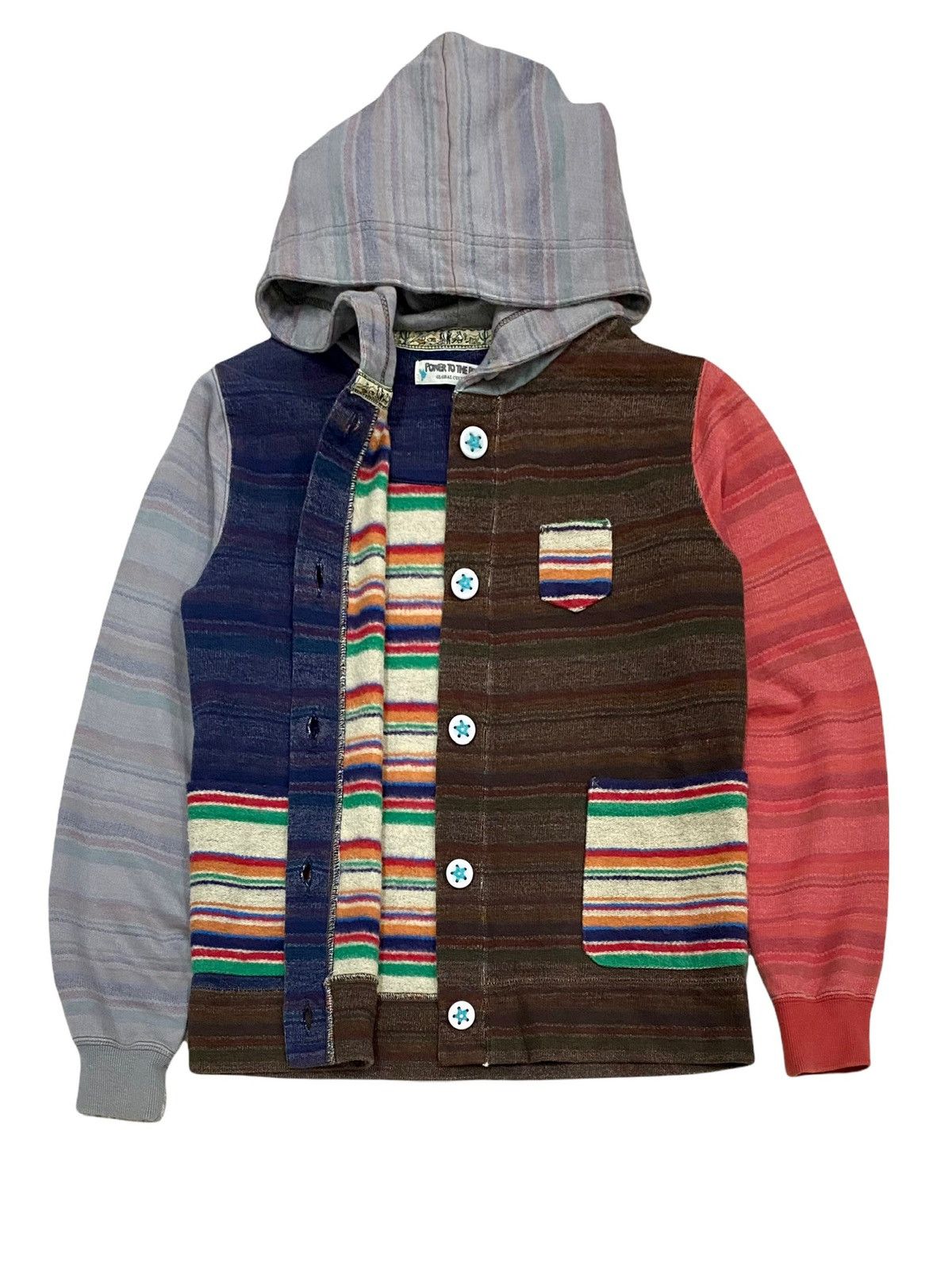 OVER THE STRiPES × Vintage VINTAGE POWER TO THE PEOPLE COLOURFULLY HOODIES Size US S / EU 44-46 / 1 - 1 Thumbnail