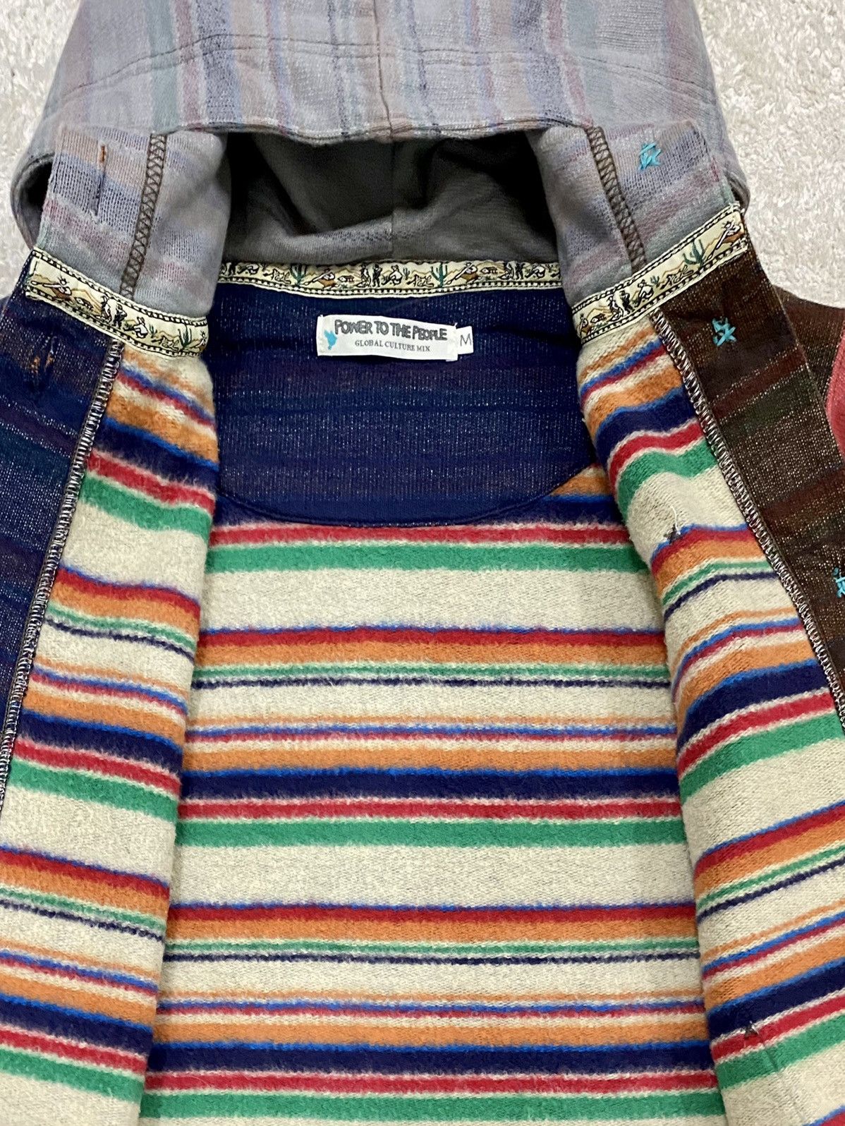 OVER THE STRiPES × Vintage VINTAGE POWER TO THE PEOPLE COLOURFULLY HOODIES Size US S / EU 44-46 / 1 - 17 Thumbnail