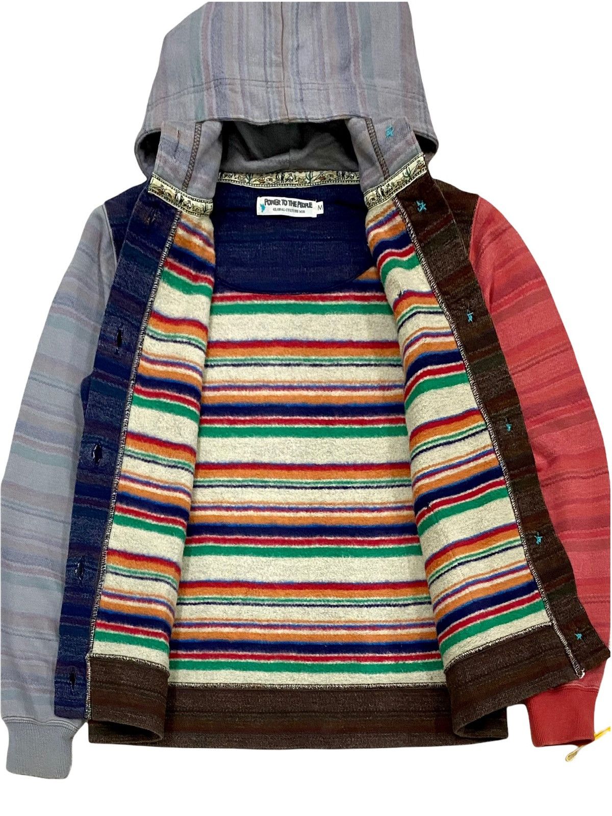 OVER THE STRiPES × Vintage VINTAGE POWER TO THE PEOPLE COLOURFULLY HOODIES Size US S / EU 44-46 / 1 - 16 Thumbnail