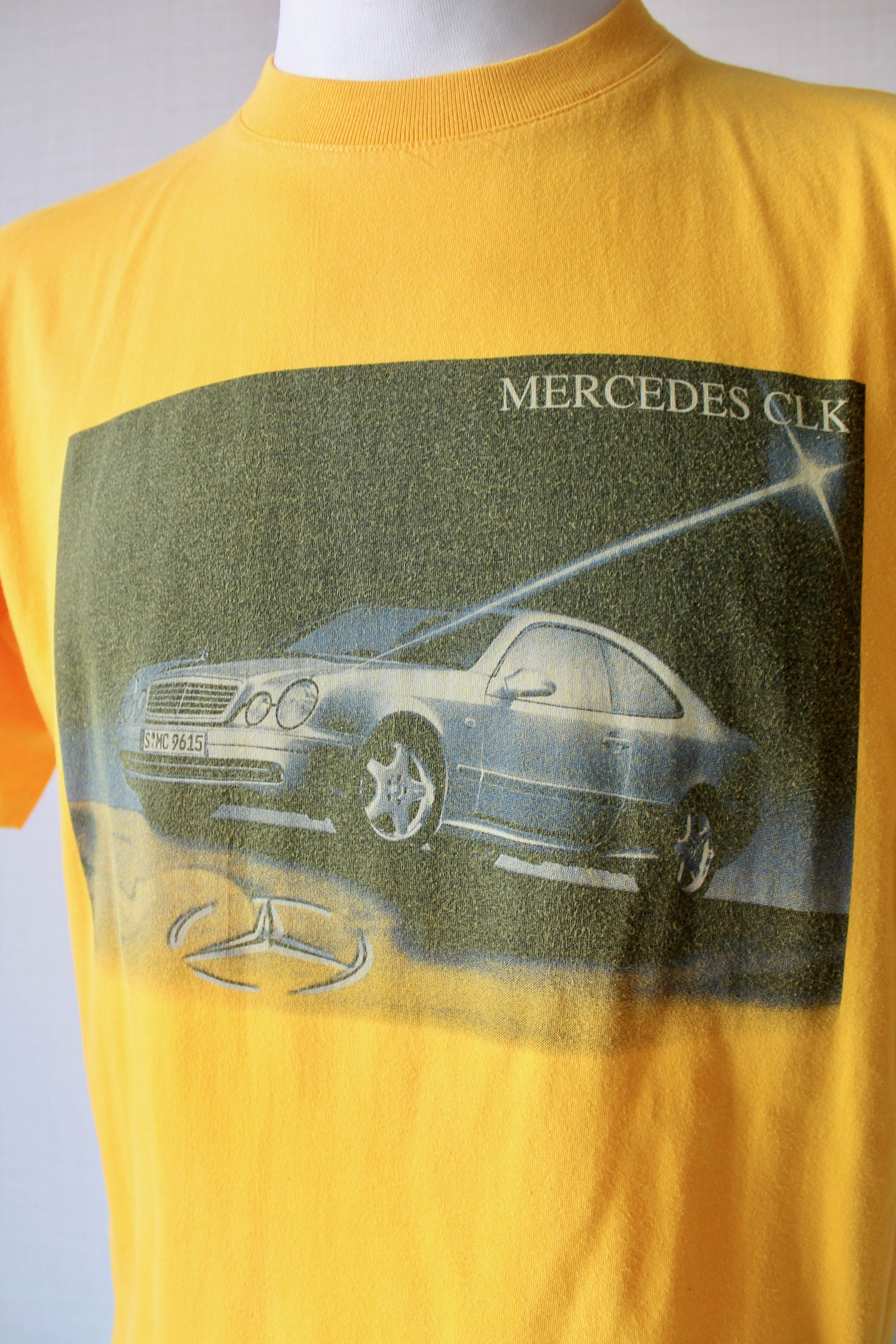 Mercedes-Benz × Vintage MERCEDES CLK T-shirt Yellow size M Size US M / EU 48-50 / 2 - 8 Thumbnail