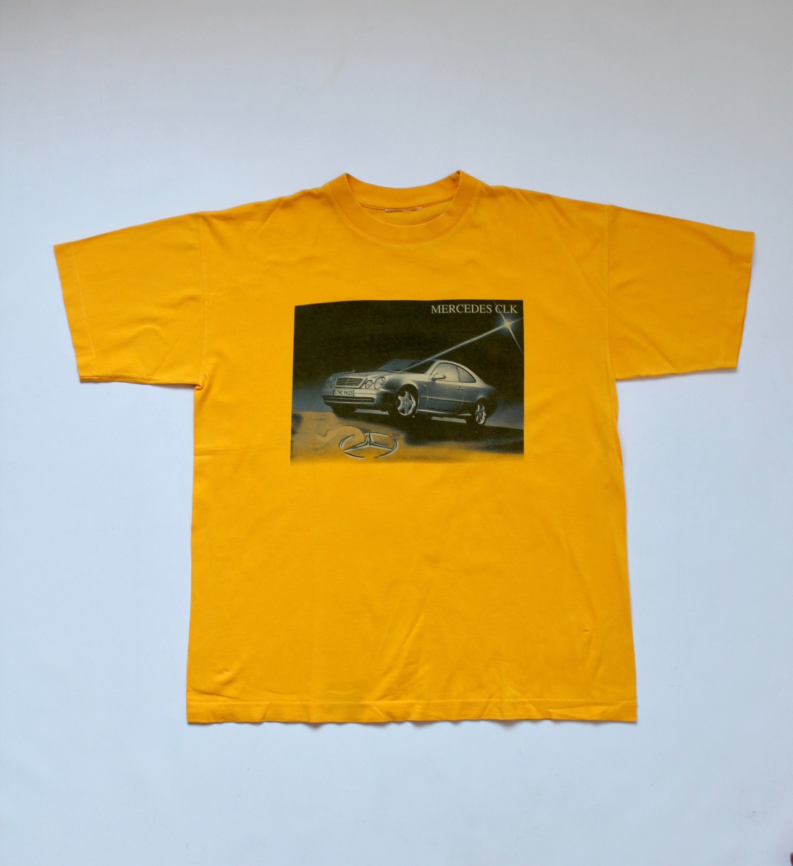 Mercedes-Benz × Vintage MERCEDES CLK T-shirt Yellow size M Size US M / EU 48-50 / 2 - 2 Thumbnail