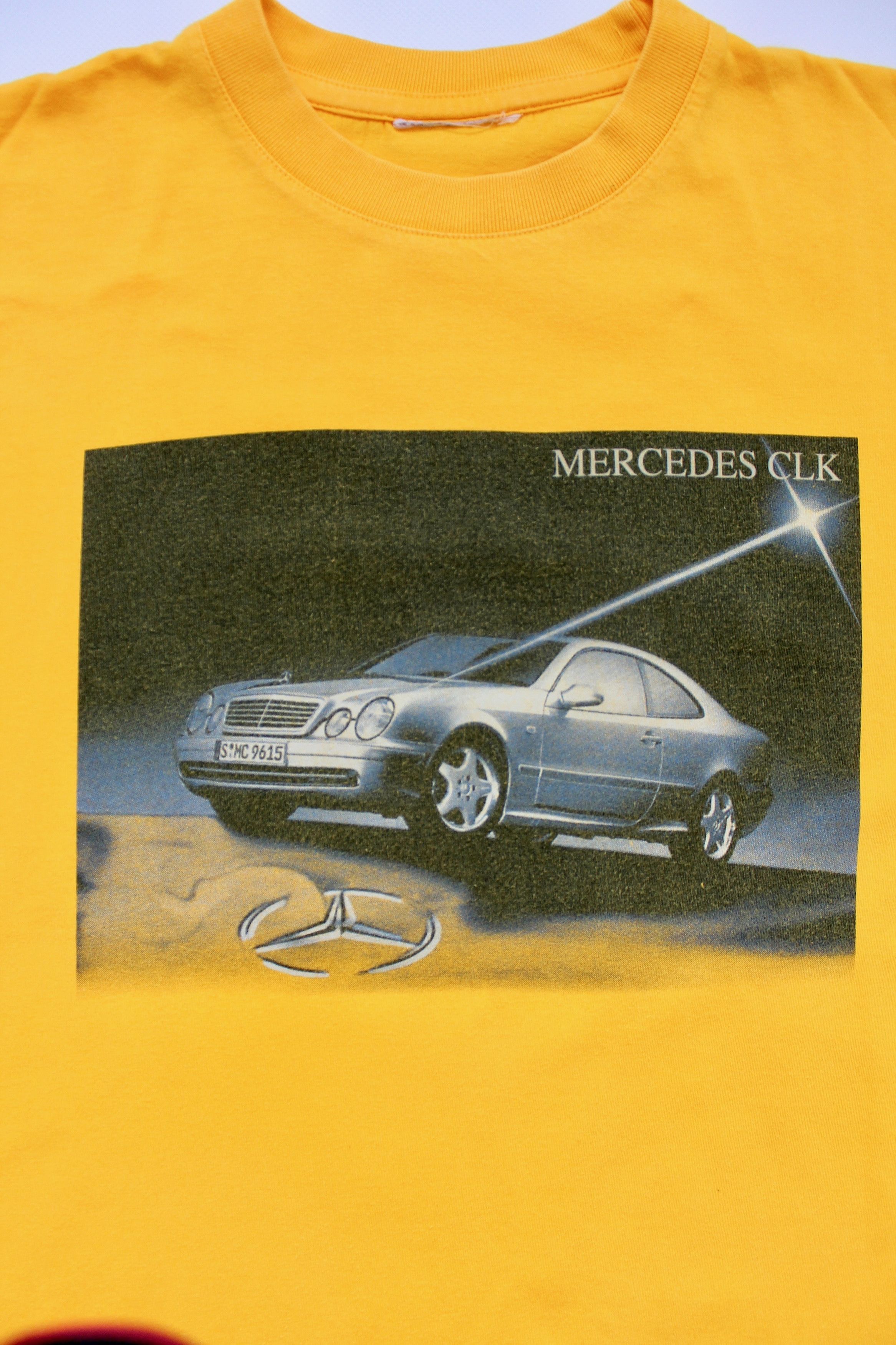 Mercedes-Benz × Vintage MERCEDES CLK T-shirt Yellow size M Size US M / EU 48-50 / 2 - 4 Thumbnail