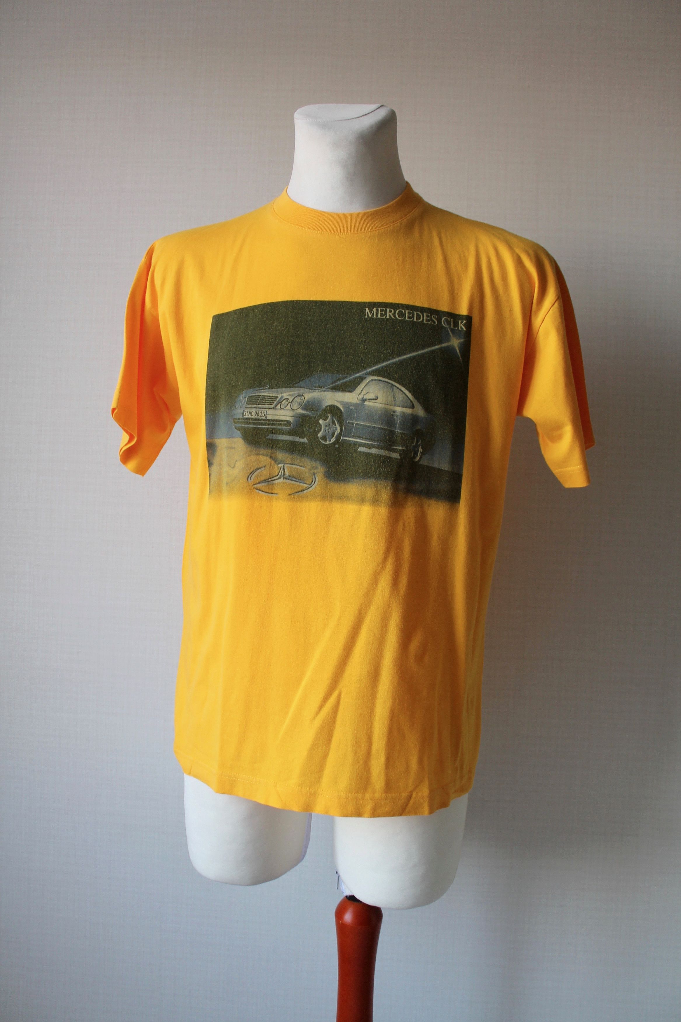 Mercedes-Benz × Vintage MERCEDES CLK T-shirt Yellow size M Size US M / EU 48-50 / 2 - 1 Thumbnail