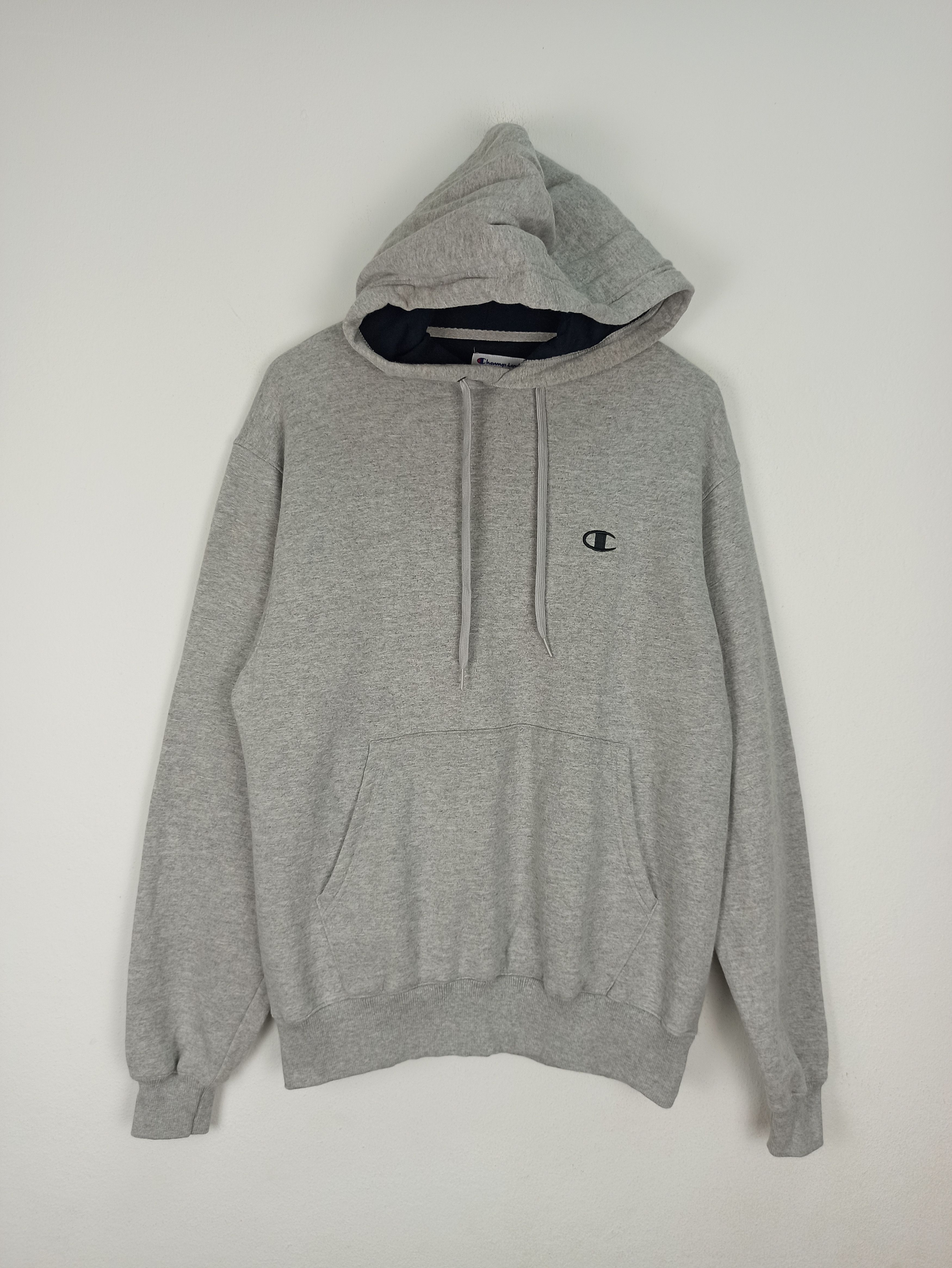 Vintage 90s Champion Hoodie Small Logo Embroidered black