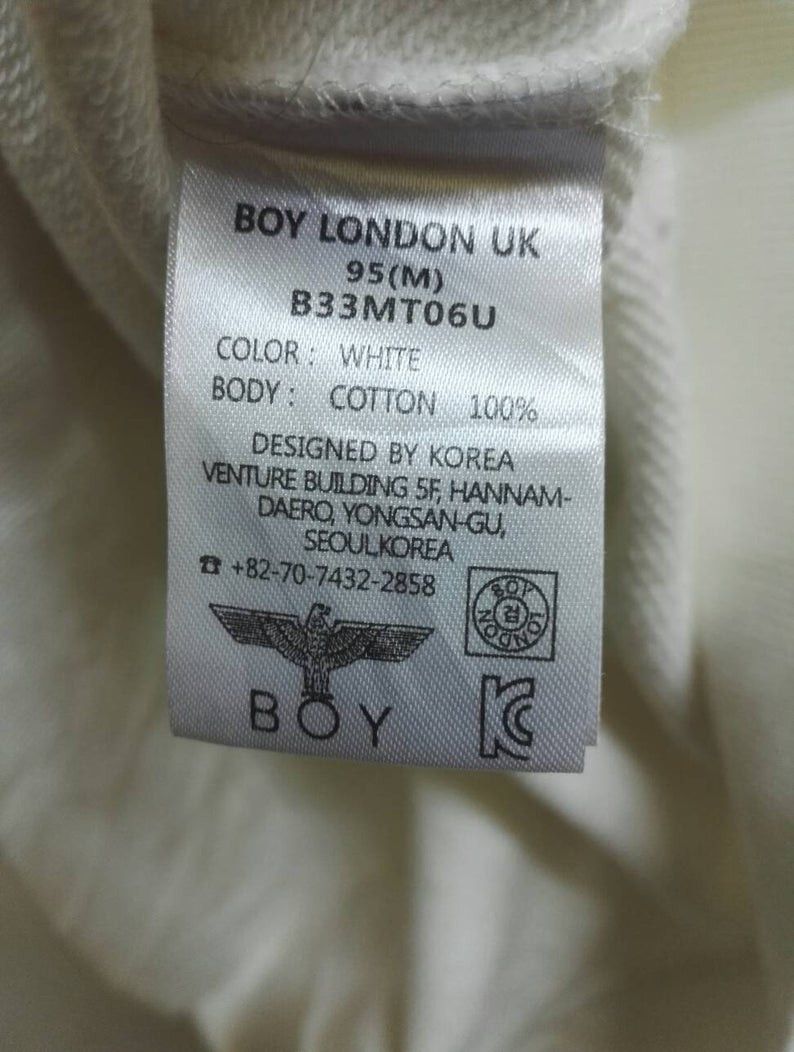 Boy London BOY LONDON UK Sweatshirt Big Logo Good Condition Used(c1) Size US M / EU 48-50 / 2 - 6 Thumbnail
