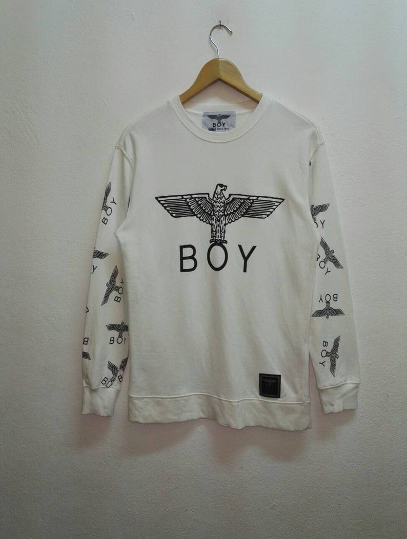 Boy London BOY LONDON UK Sweatshirt Big Logo Good Condition Used(c1) Size US M / EU 48-50 / 2 - 1 Thumbnail