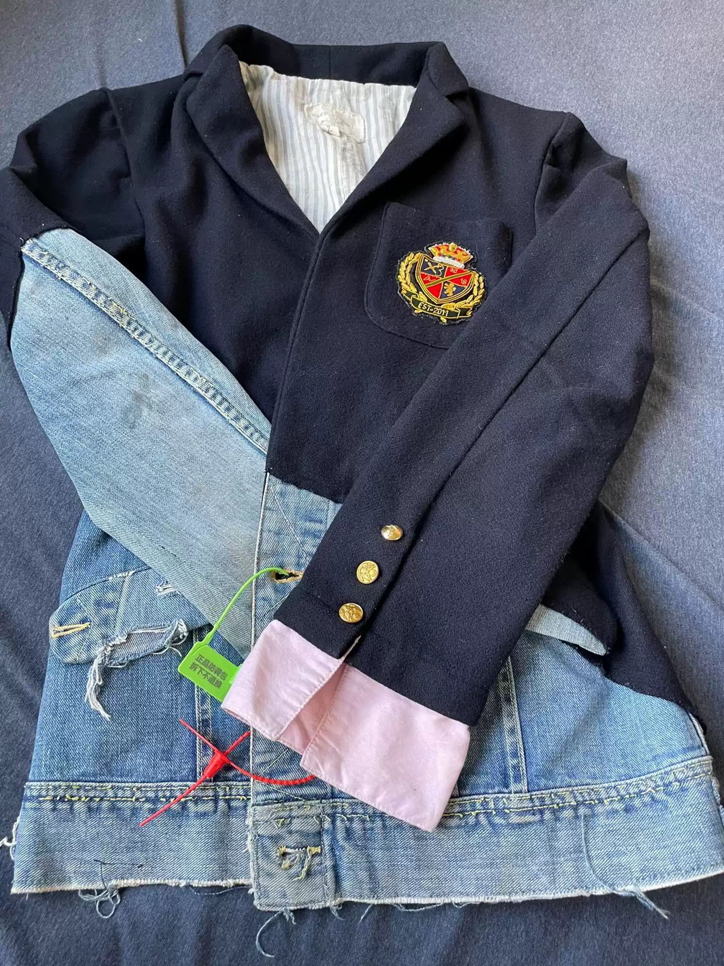 Greg Lauren Greg Lauren Patchwork Blazer Size 2 Size US M / EU 48-50 / 2 - 5 Thumbnail