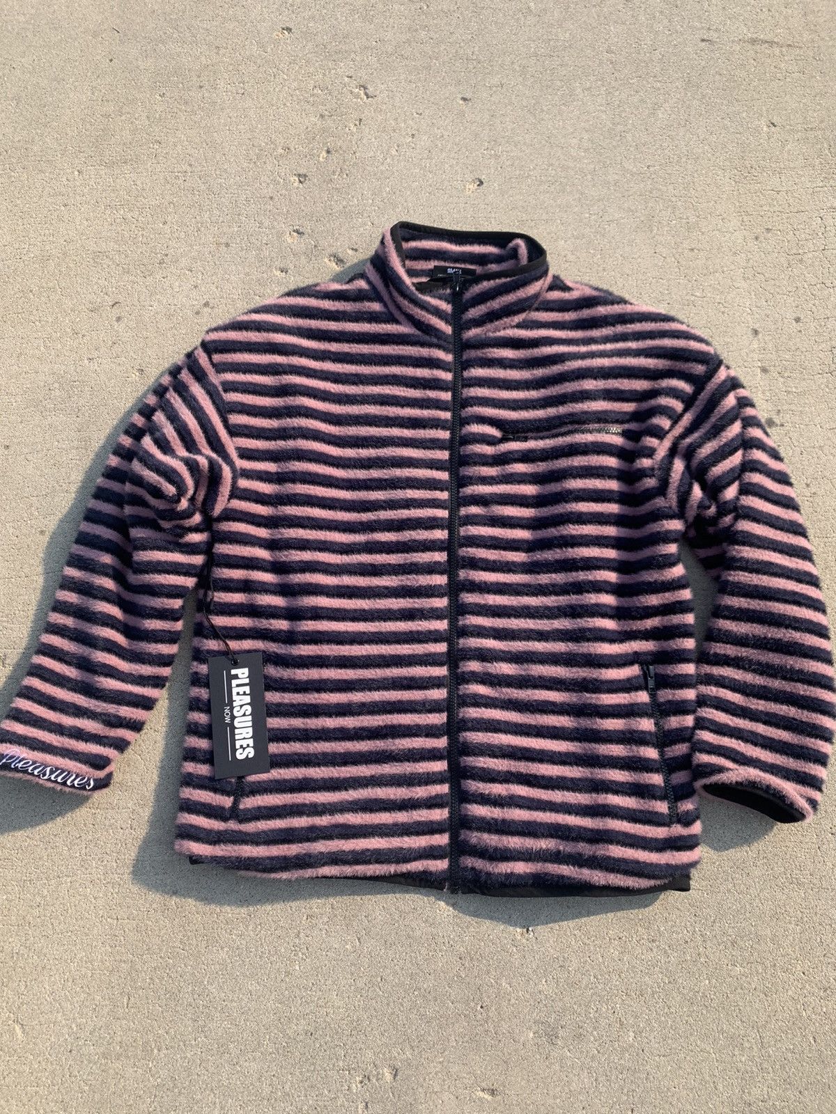 Pleasures Pleasures Striped Fleece Pink Size US S / EU 44-46 / 1 - 1 Thumbnail