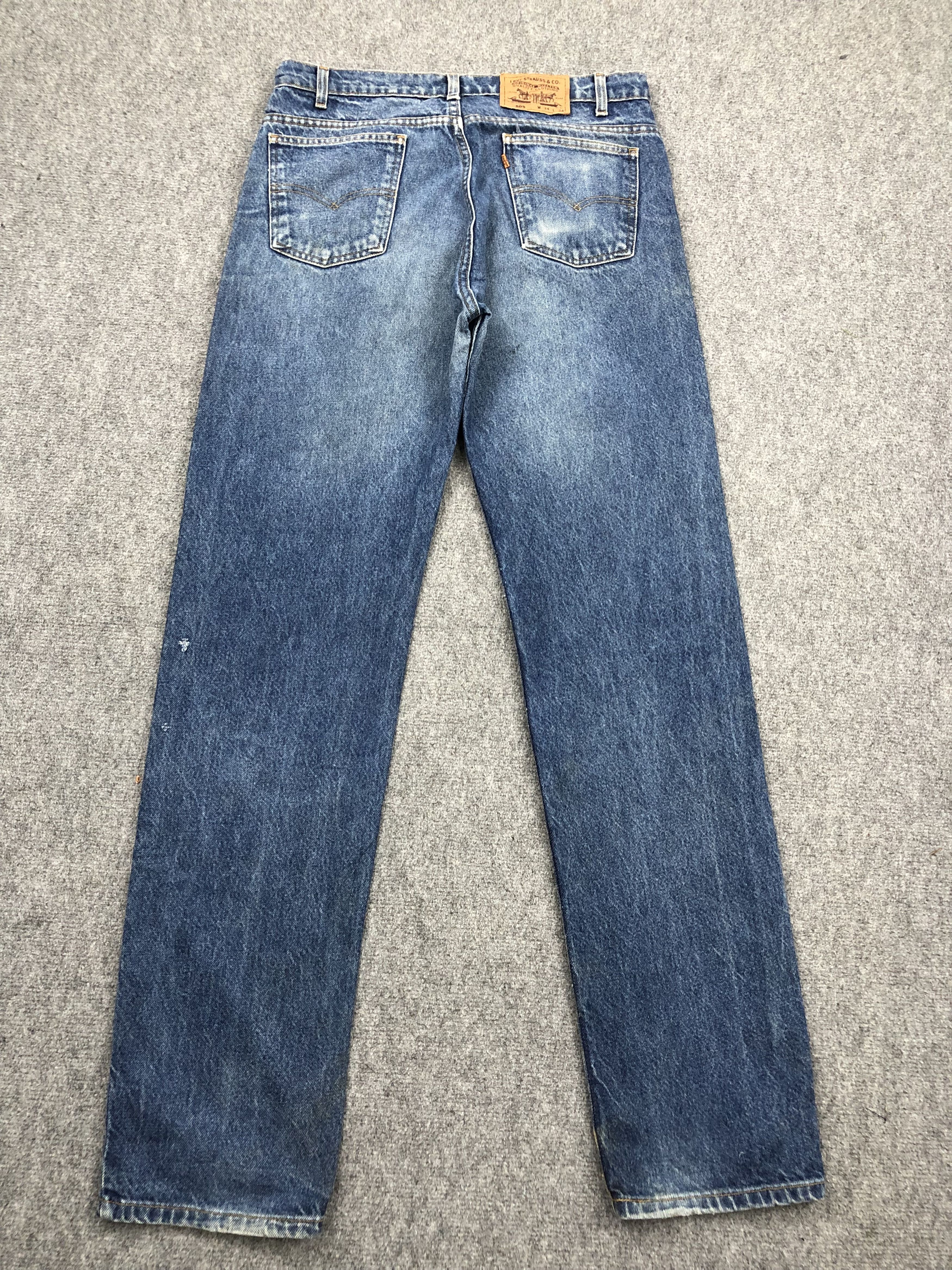 Levi's × Vintage Vintage 90s Levis 505 Orange Tab Jeans DP1504 Size US 34 / EU 50 - 3 Thumbnail