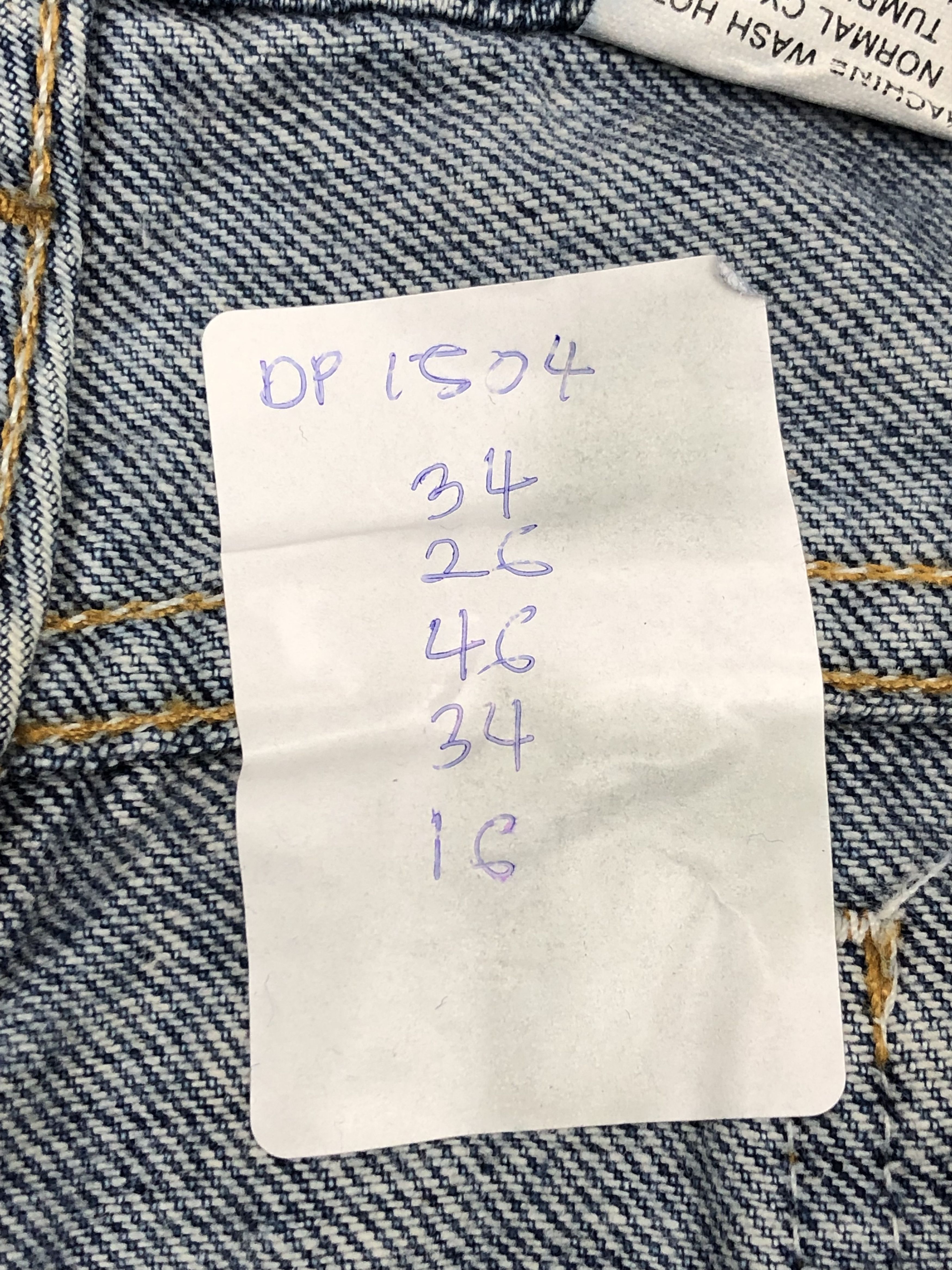 Levi's × Vintage Vintage 90s Levis 505 Orange Tab Jeans DP1504 Size US 34 / EU 50 - 14 Thumbnail
