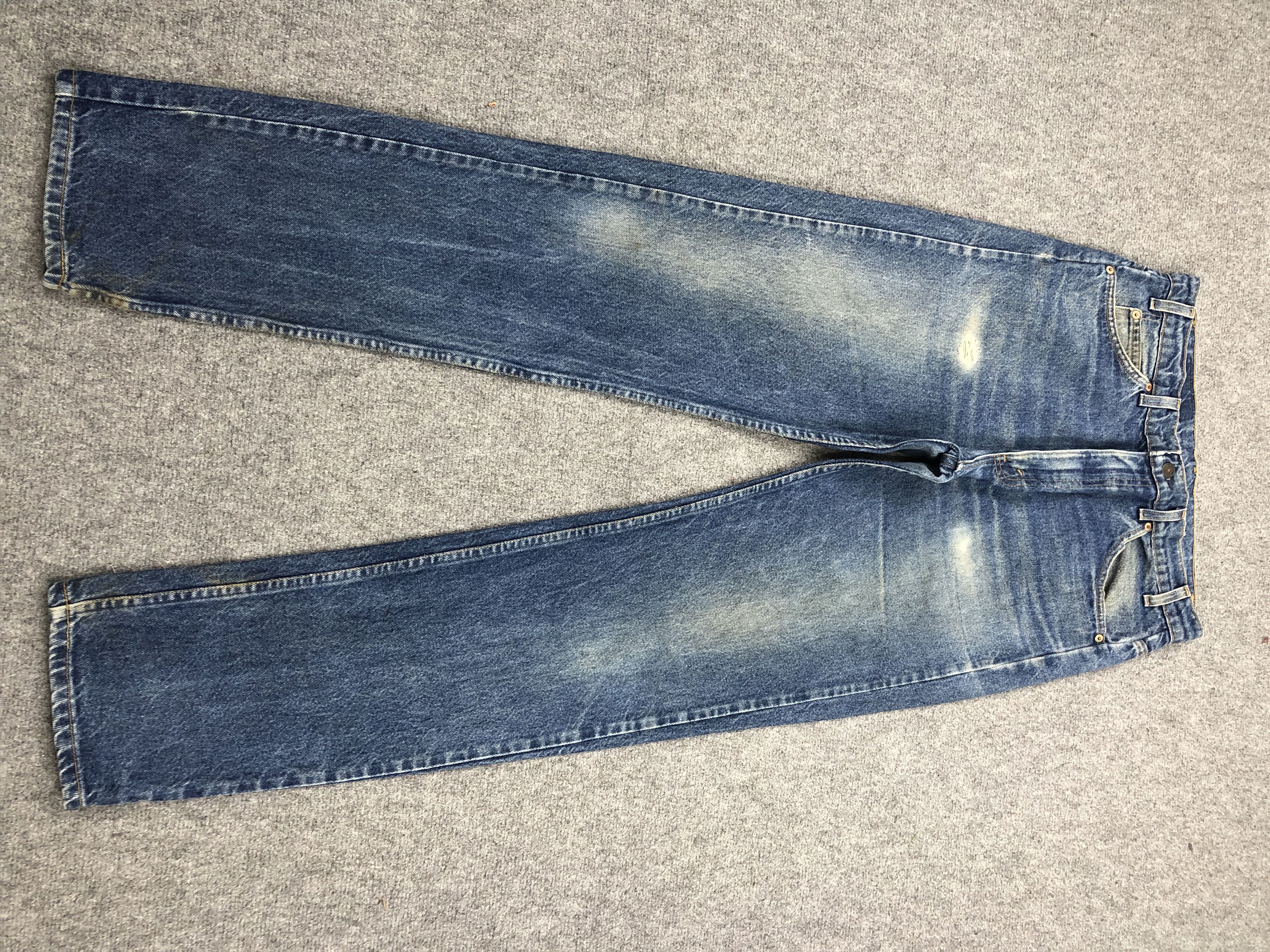 image of 90's Levis 505 Orange Tab Jeans in Blue Denim, Men's (Size 34)