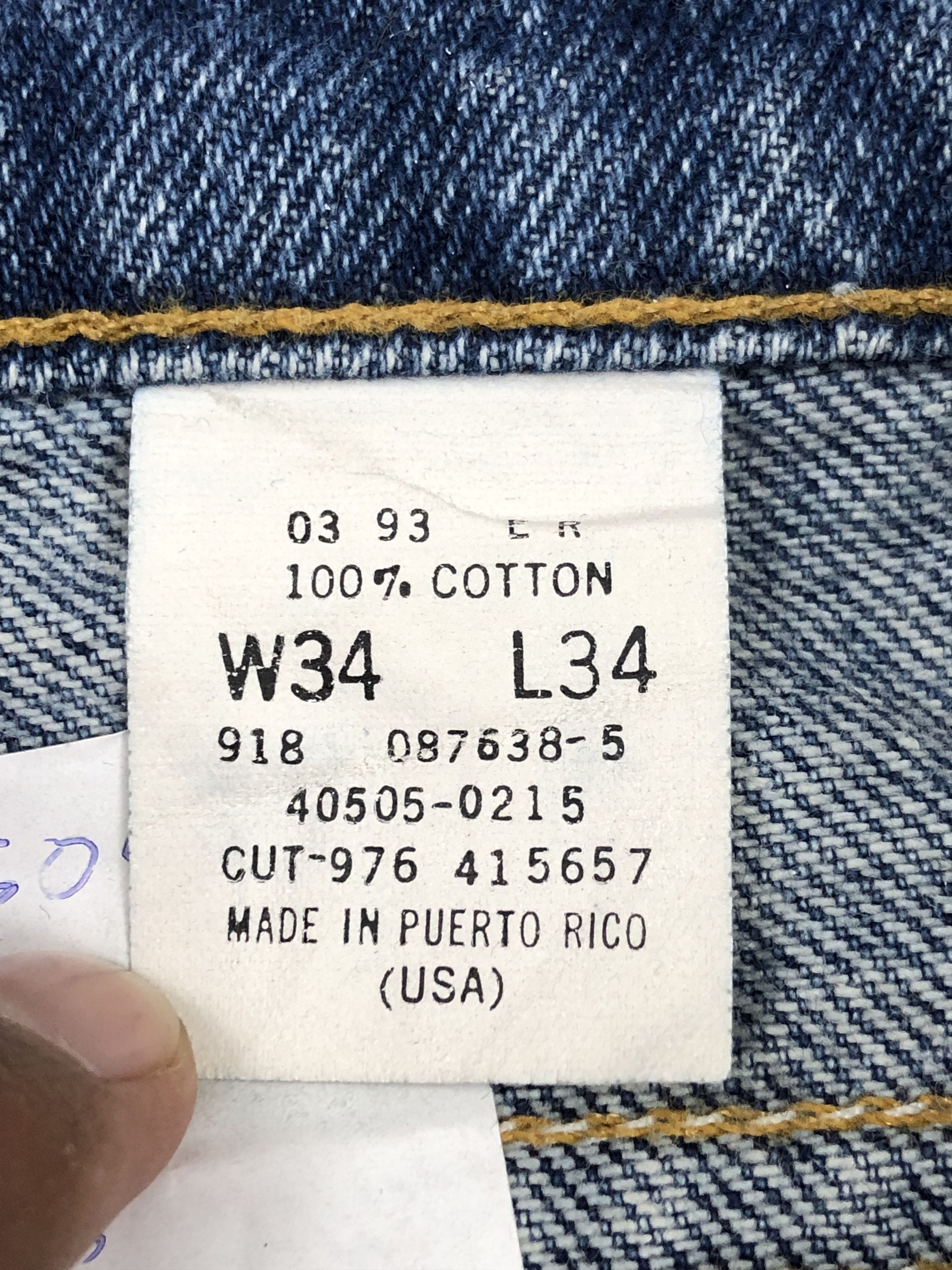 Levi's × Vintage Vintage 90s Levis 505 Orange Tab Jeans DP1504 Size US 34 / EU 50 - 8 Thumbnail