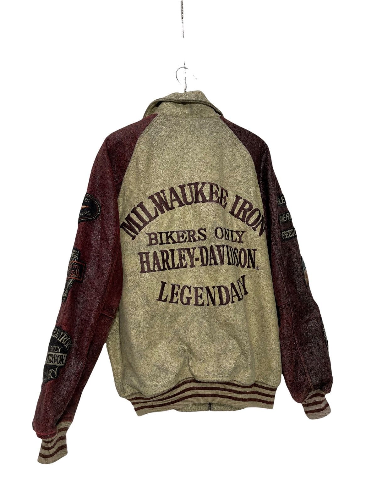 Harley Davidson Harley Davidson Leather Varsity Jacket 17🟩 Size US L / EU 52-54 / 3 - 1 Thumbnail