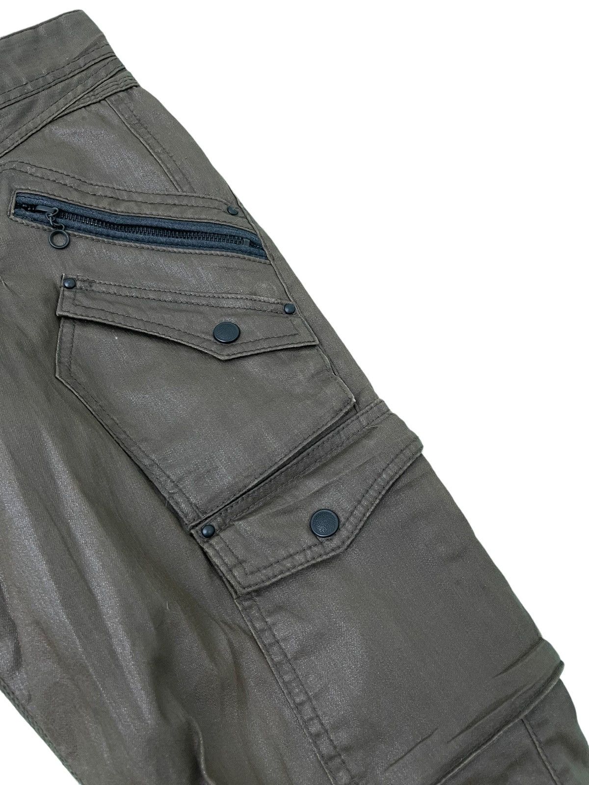 HIDEAWAYS Nicole Club 10 pockets Cargo Slim Pant Full Coat Stretch 2🟦 Size US 33 - 5 Thumbnail