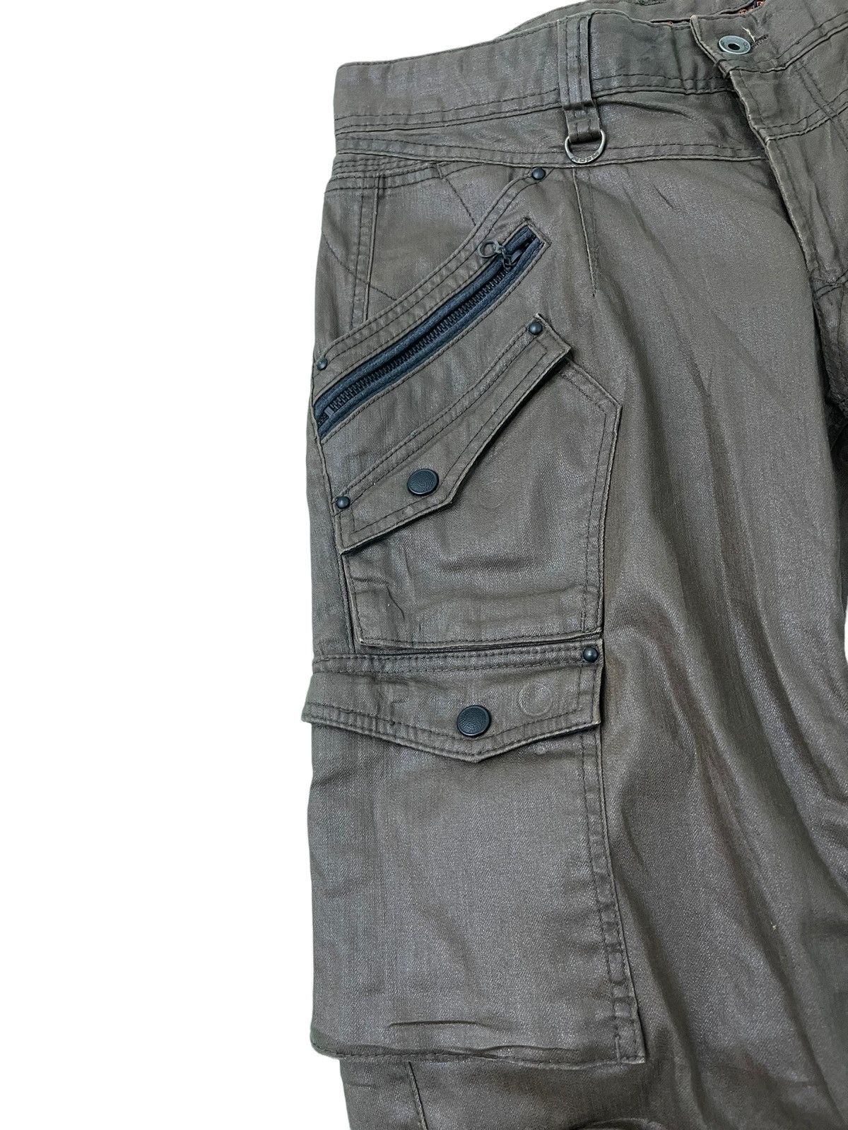 HIDEAWAYS Nicole Club 10 pockets Cargo Slim Pant Full Coat Stretch 2🟦 Size US 33 - 6 Thumbnail