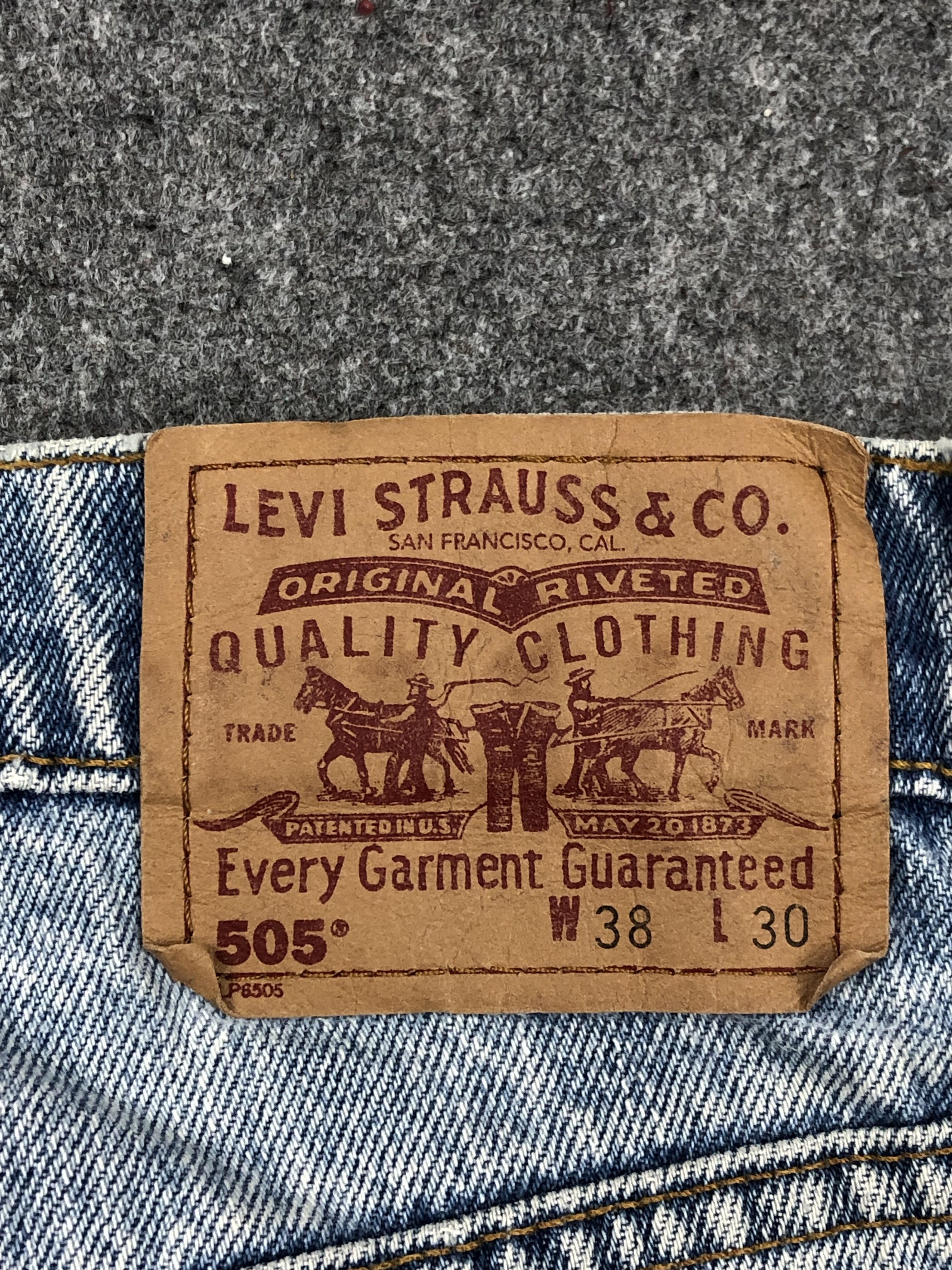 Levi's × Vintage Vintage 90s Levis 505 Faded Blue Jeans Size US 38 / EU 54 - 5 Thumbnail