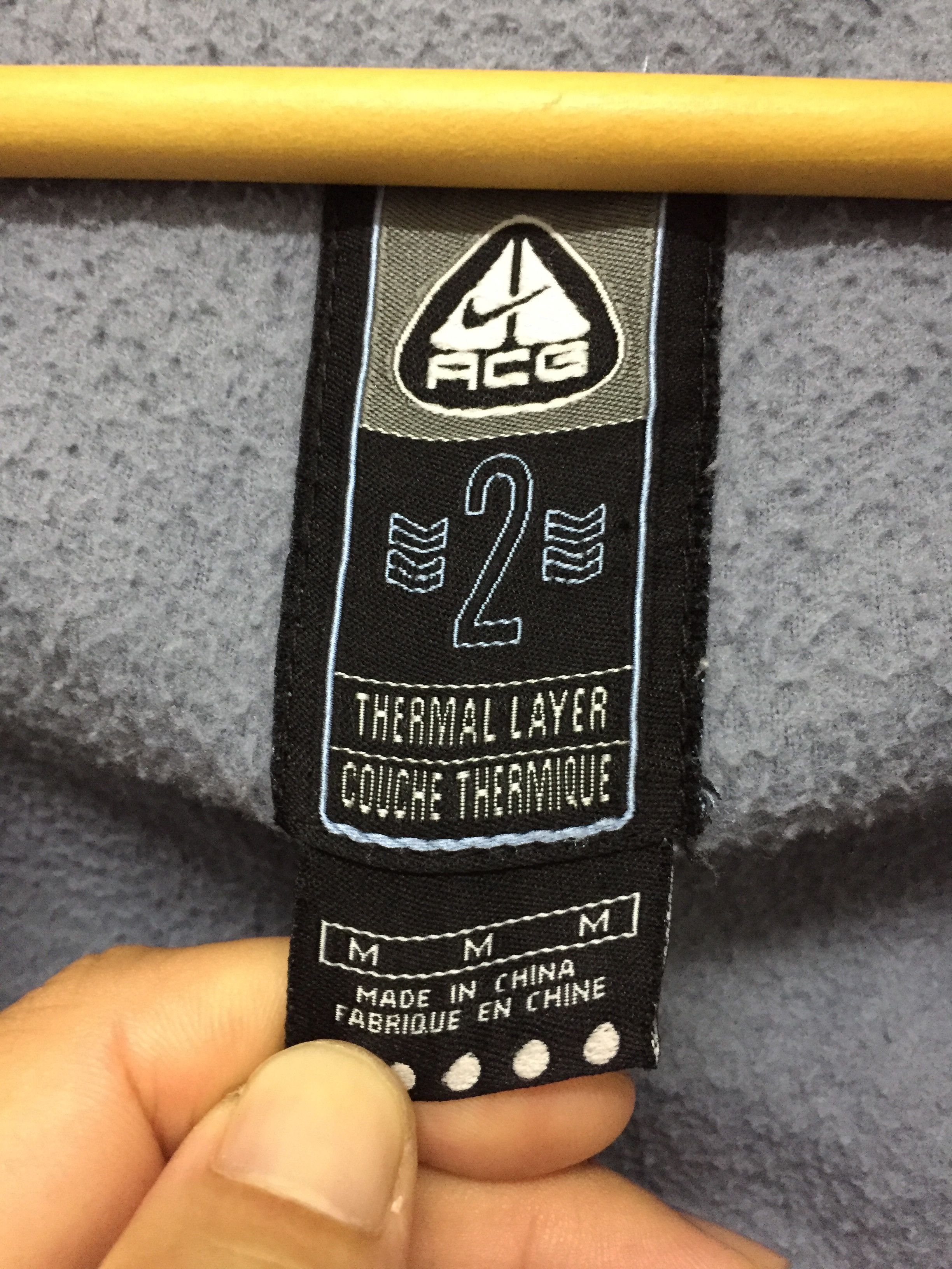 Nike × Nike ACG × Polartec Vtg Nike ACG Thermal Layer Color block fleece jacket Size US M / EU 48-50 / 2 - 11 Thumbnail