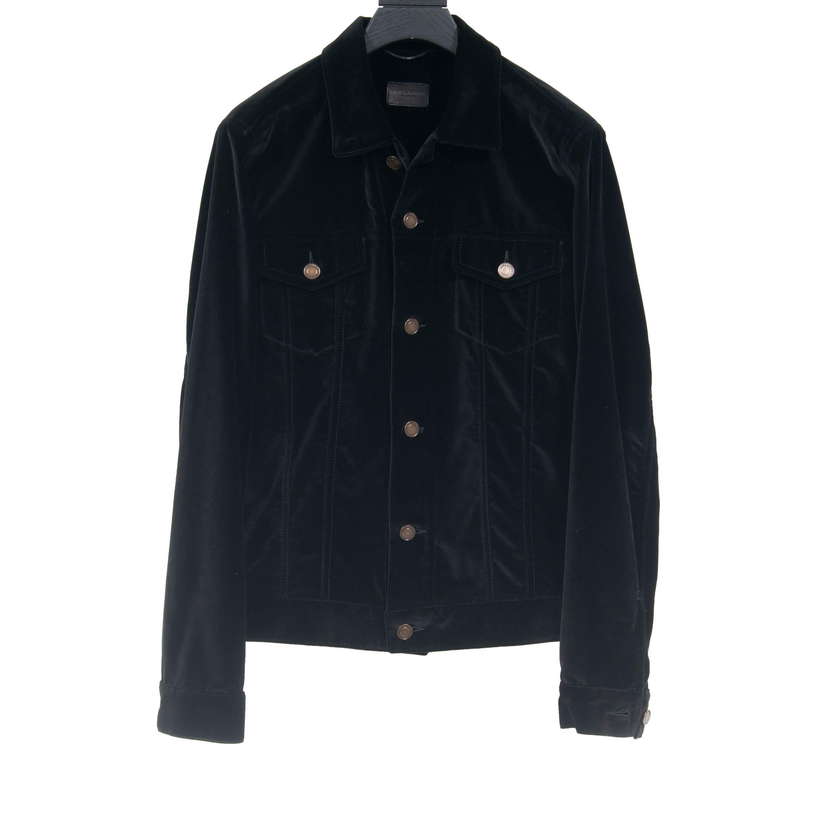 Saint Laurent Paris Velvet Music Notes Trucker Jacket Size US S / EU 44-46 / 1 - 2 Thumbnail