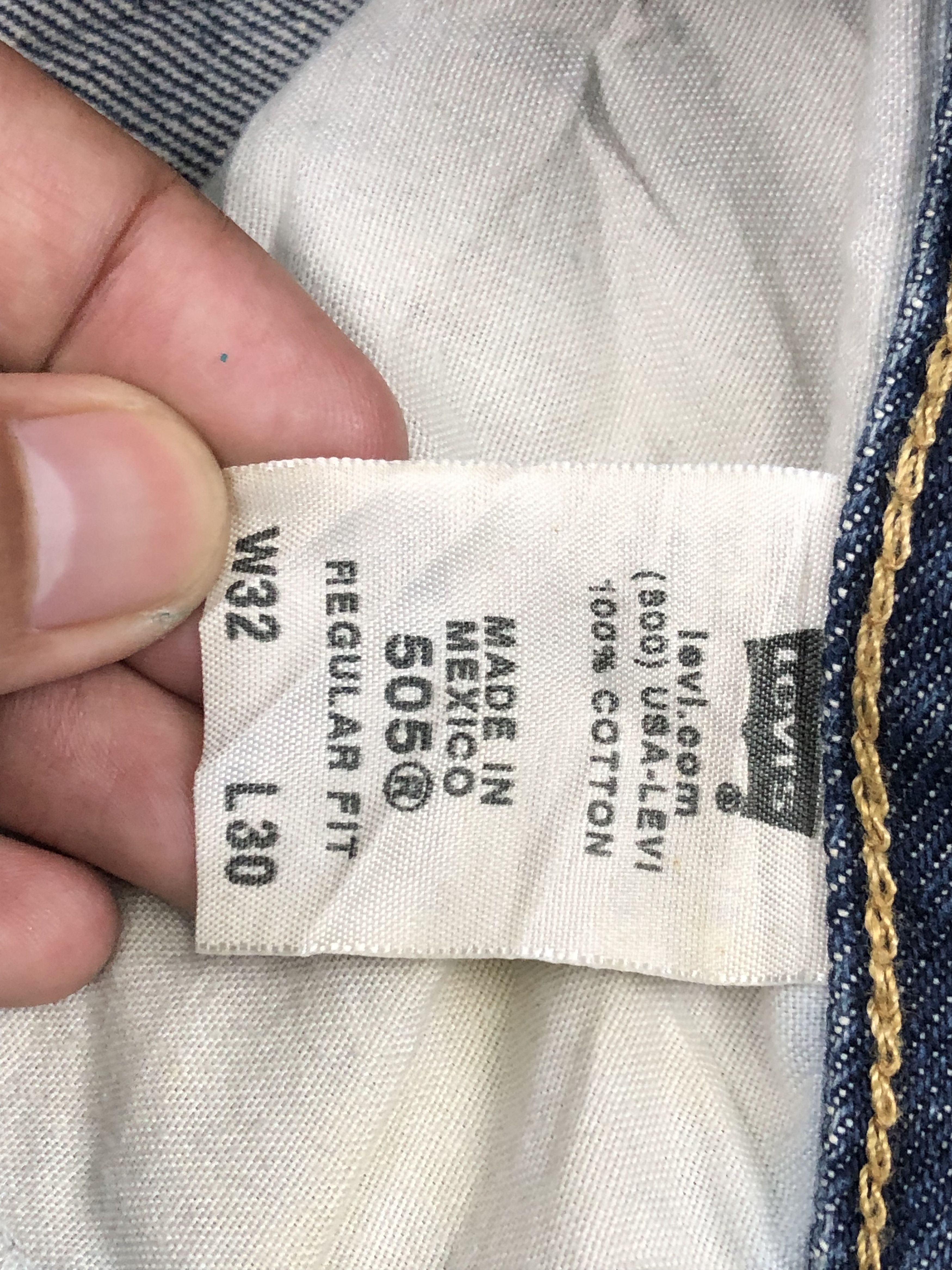 Levi's × Vintage Vintage Levis 505 Faded Blue Jeans DP1506 Size US 34 / EU 50 - 7 Thumbnail