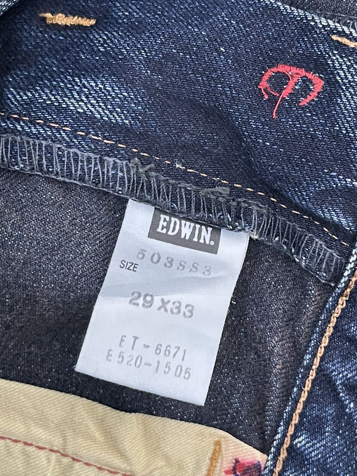 Edwin Flare Jeans Edwin Japan Low Rise Denim Boot Cut 2🟦9 Size US 30 / EU 46 - 19 Thumbnail