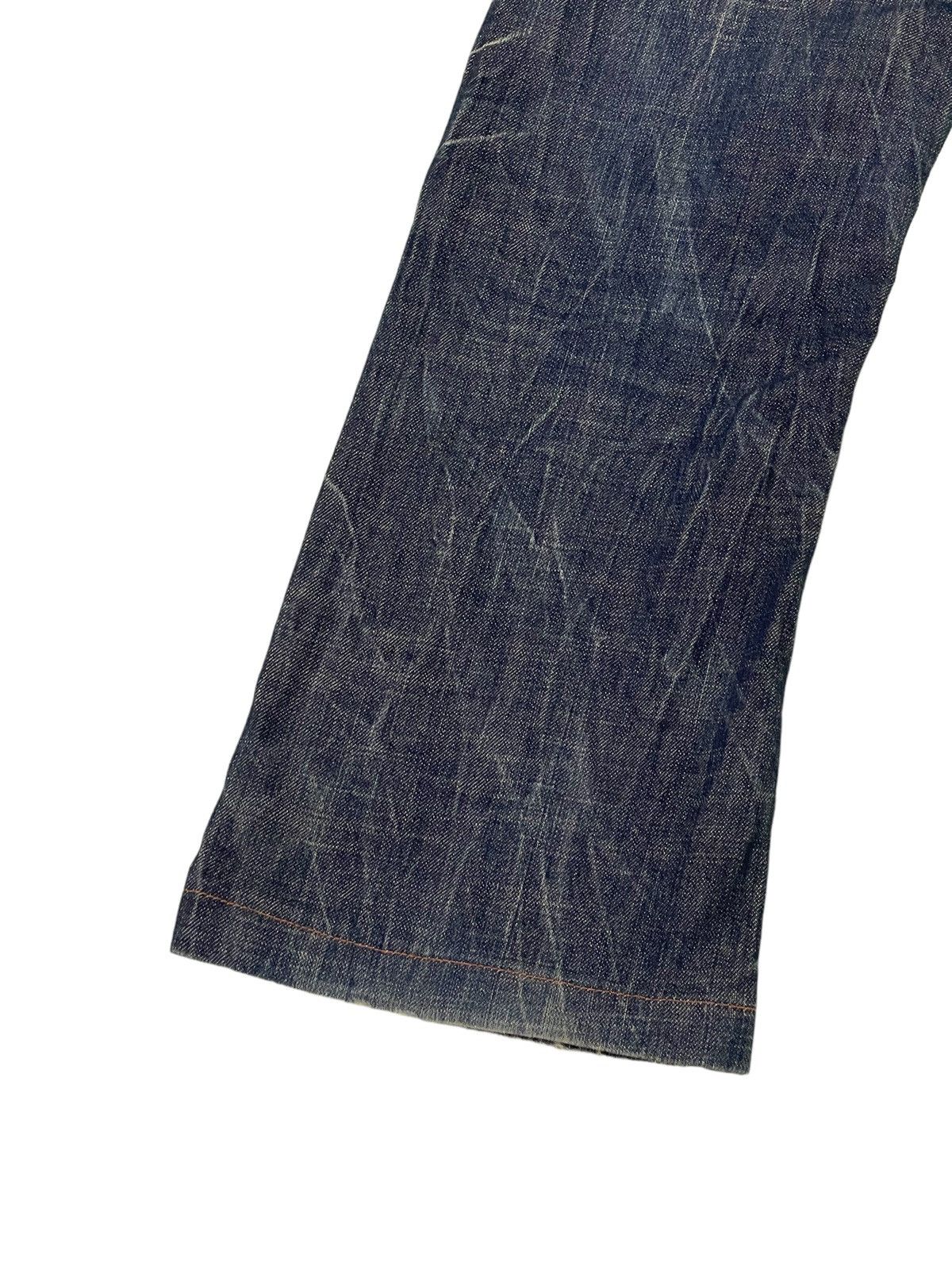 Japanese Brand Flare Jeans Lolita Curv Leg Acid Wash Low Rise Boot 2🟦9 Size US 31 - 5 Thumbnail
