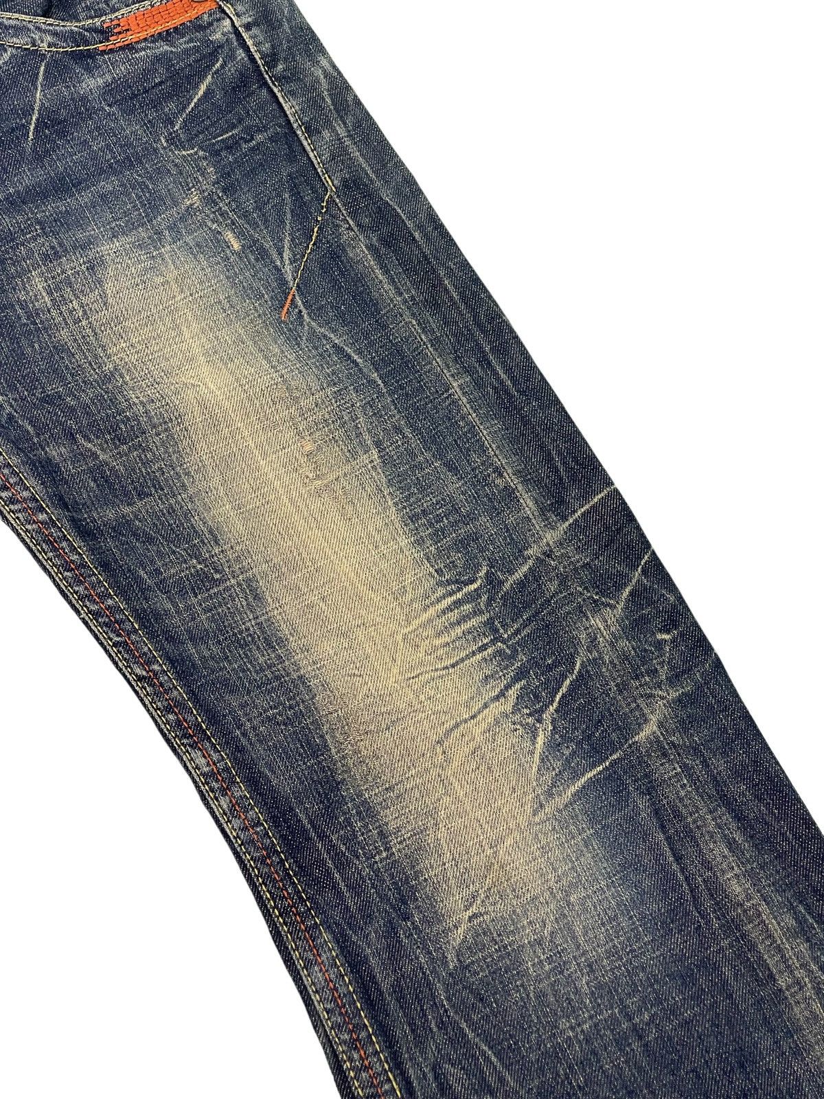 Japanese Brand Flare Jeans Lolita Curv Leg Acid Wash Low Rise Boot 2🟦9 Size US 31 - 16 Thumbnail
